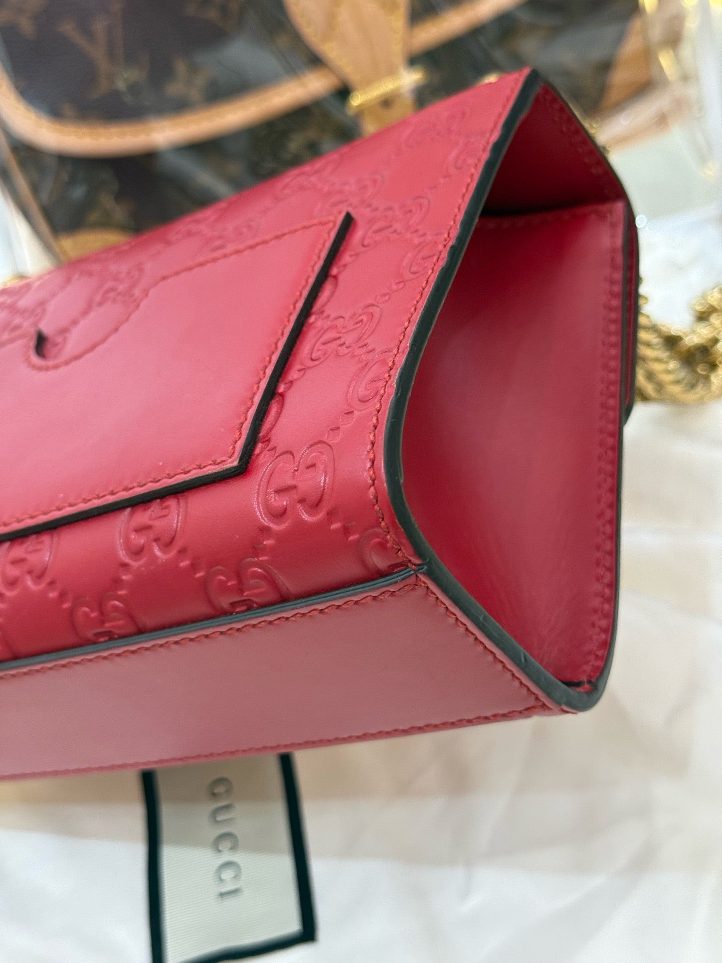 Gucci - Padlock - Leather - Red - (small)