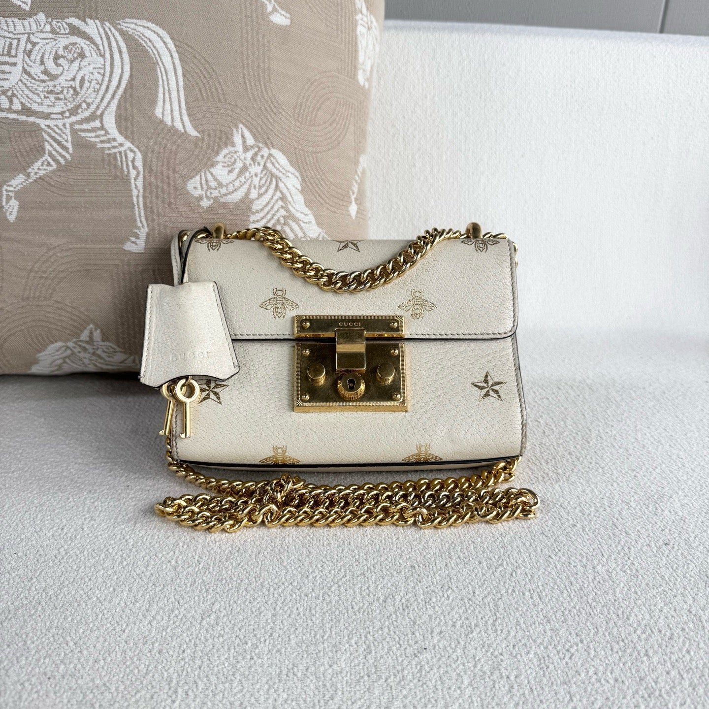Gucci - Padlock - Leather - White - (mini)