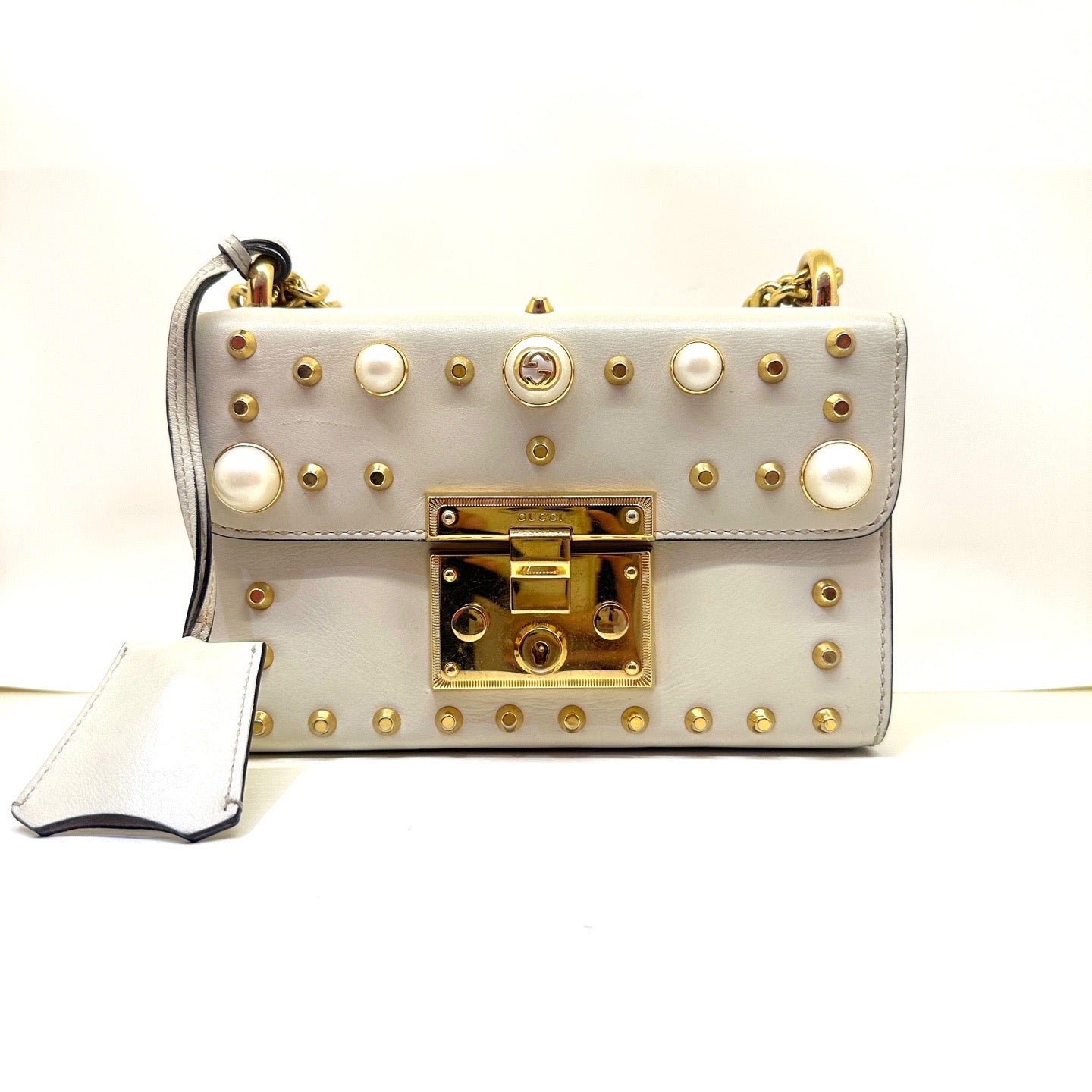 Gucci - Padlock - Leather - White - (mini)