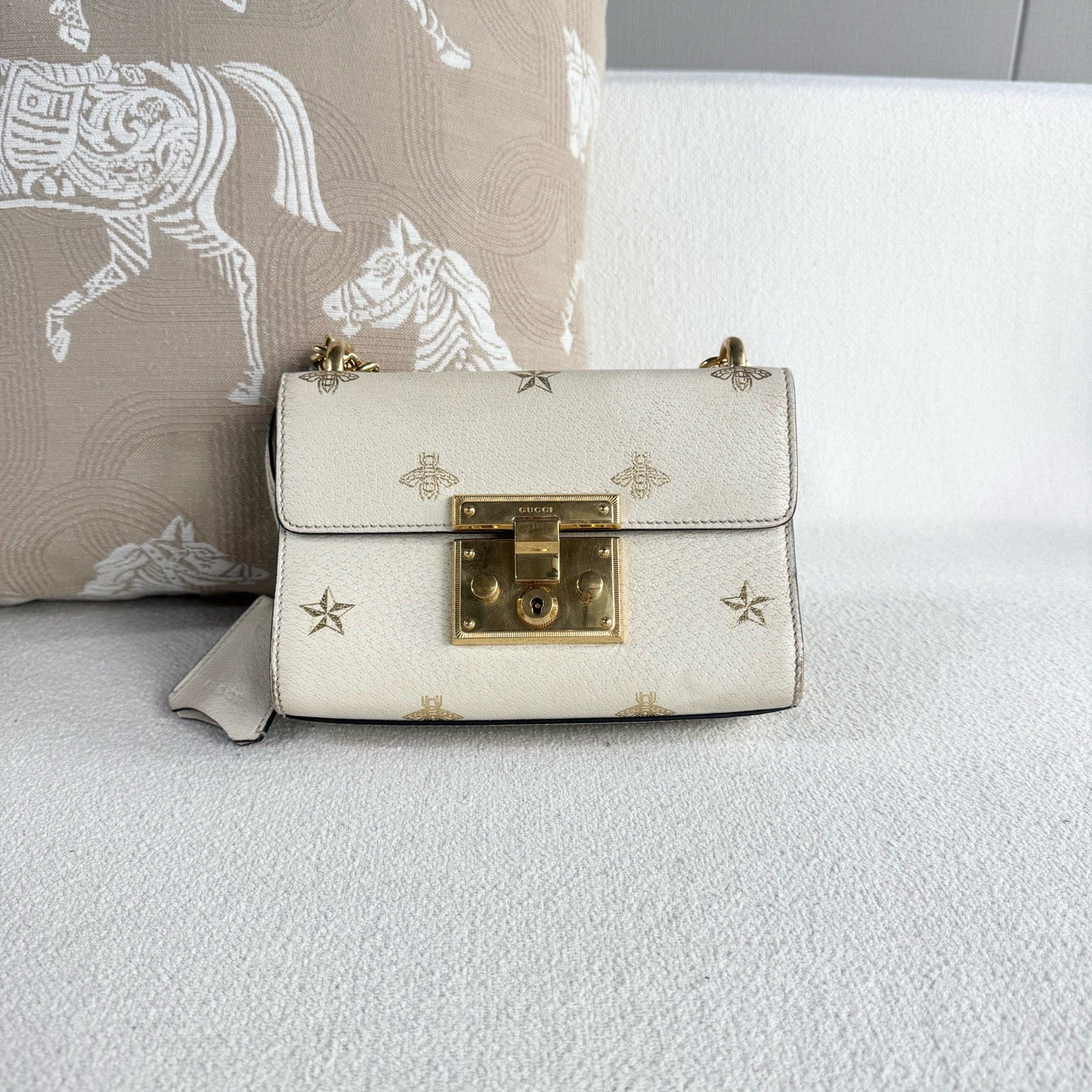 Gucci - Padlock - Leather - White - (mini)