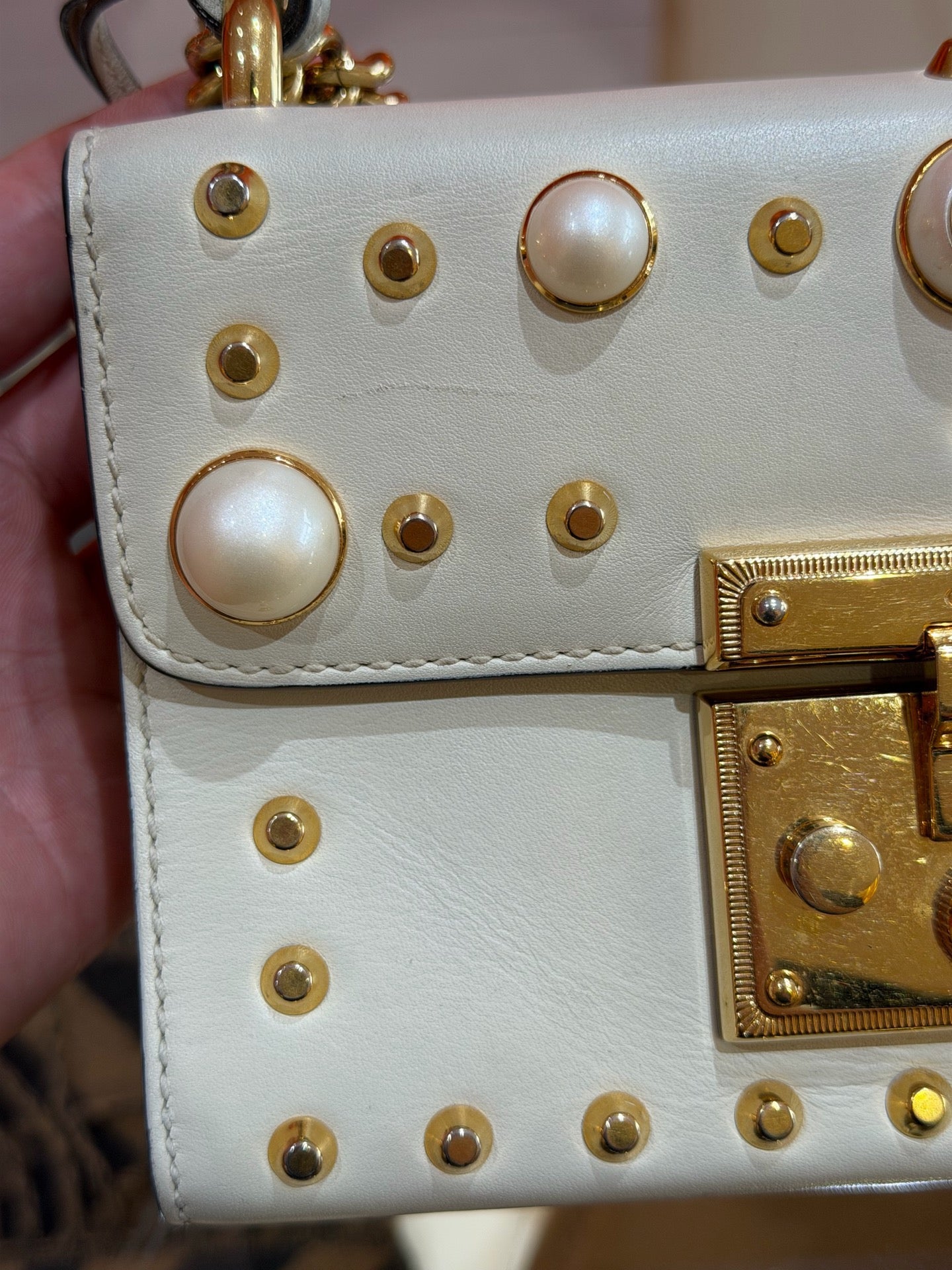 Gucci - Padlock - Leather - White - (mini)