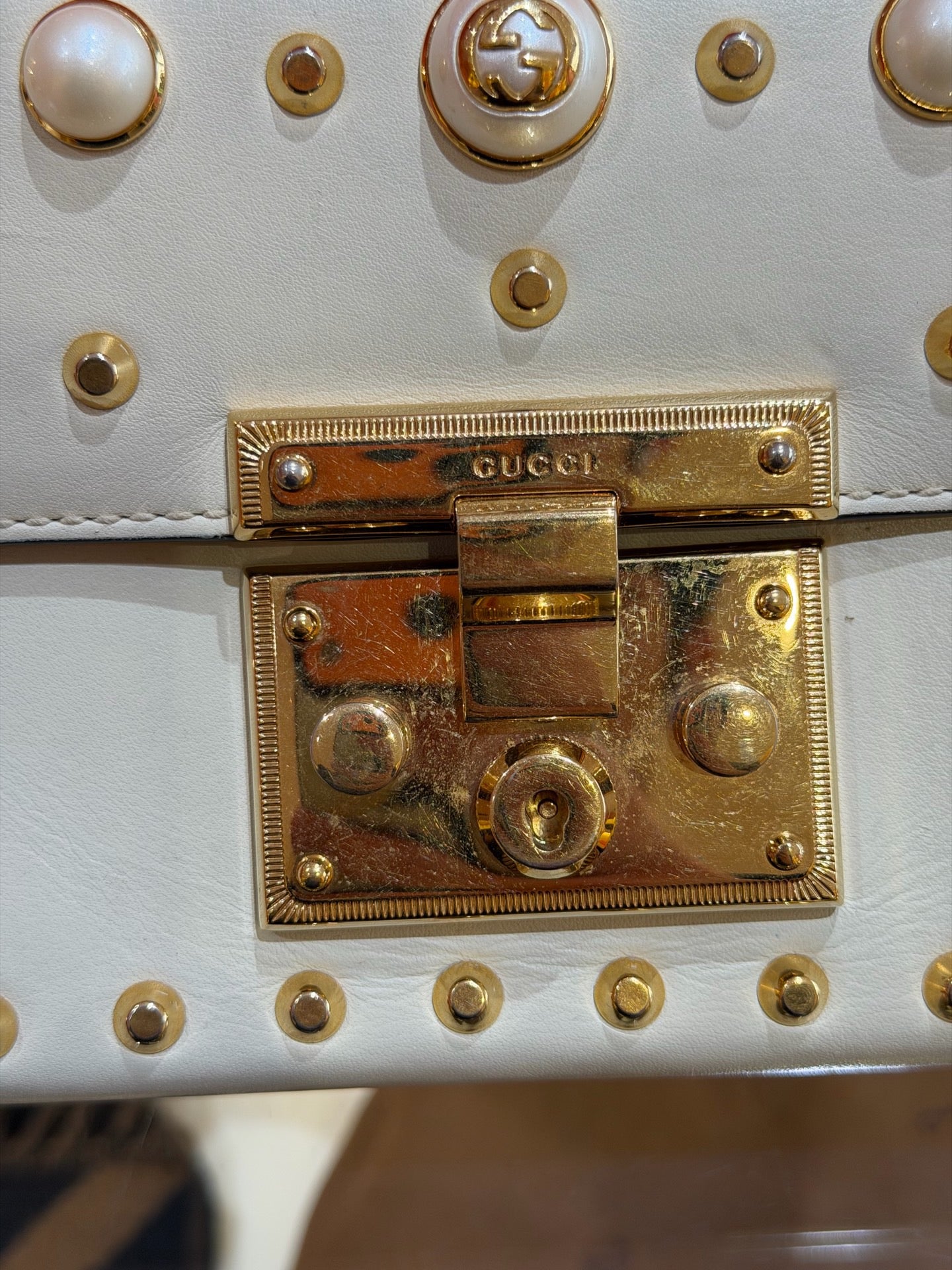 Gucci - Padlock - Leather - White - (mini)