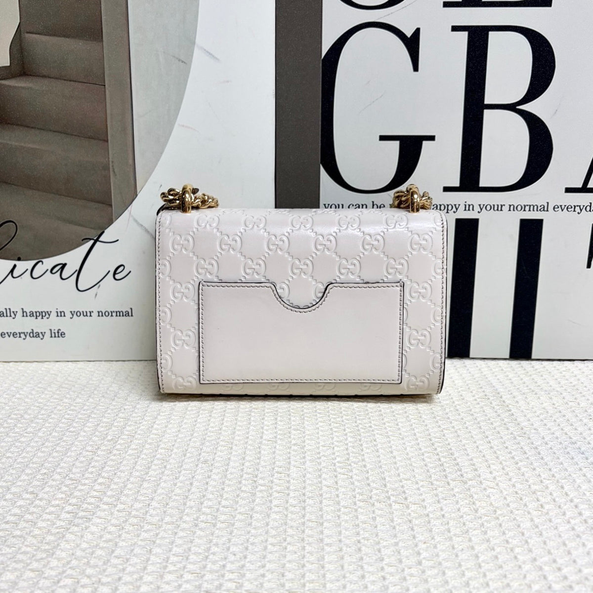 Gucci - Padlock - Leather - White - (small)