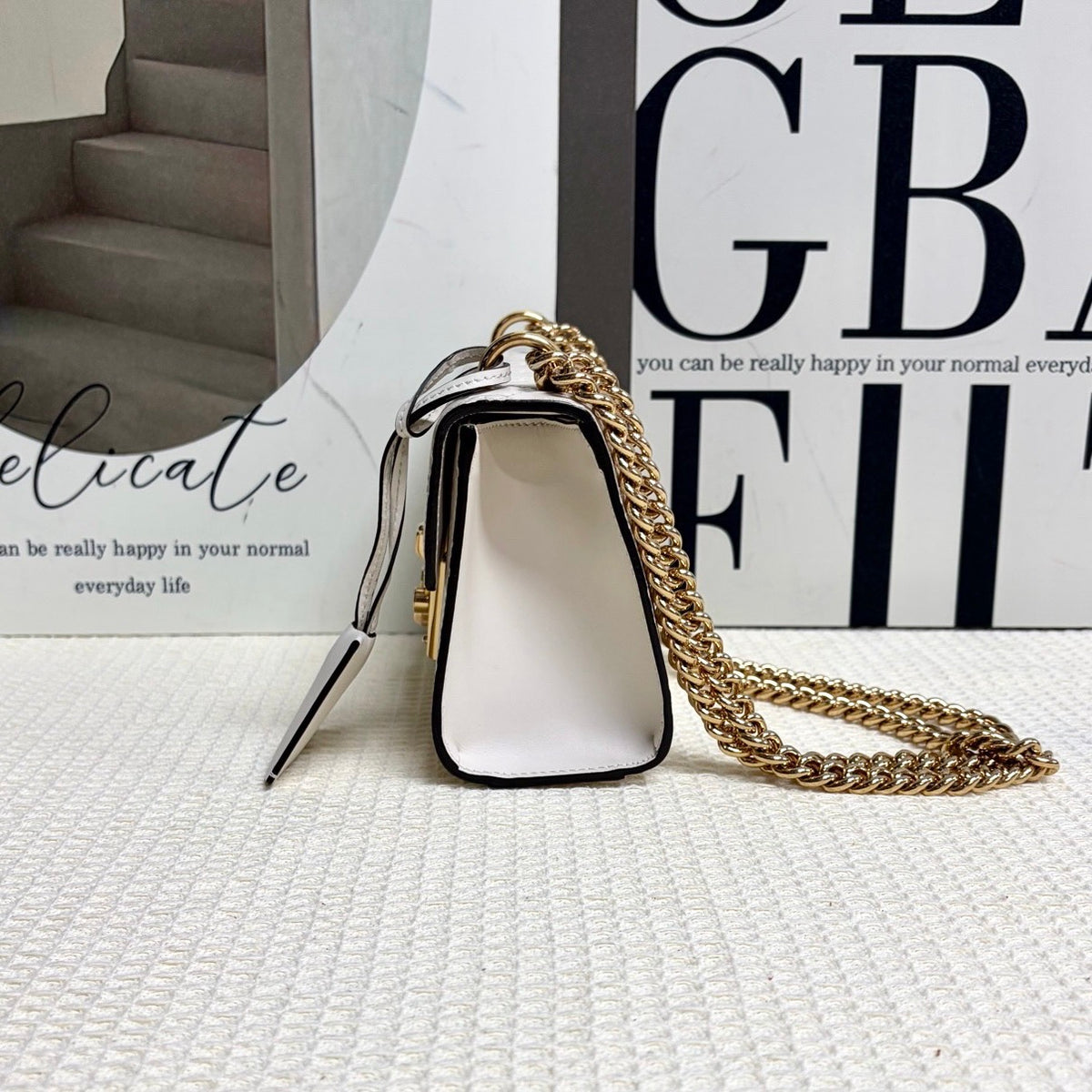Gucci - Padlock - Leather - White - (small)