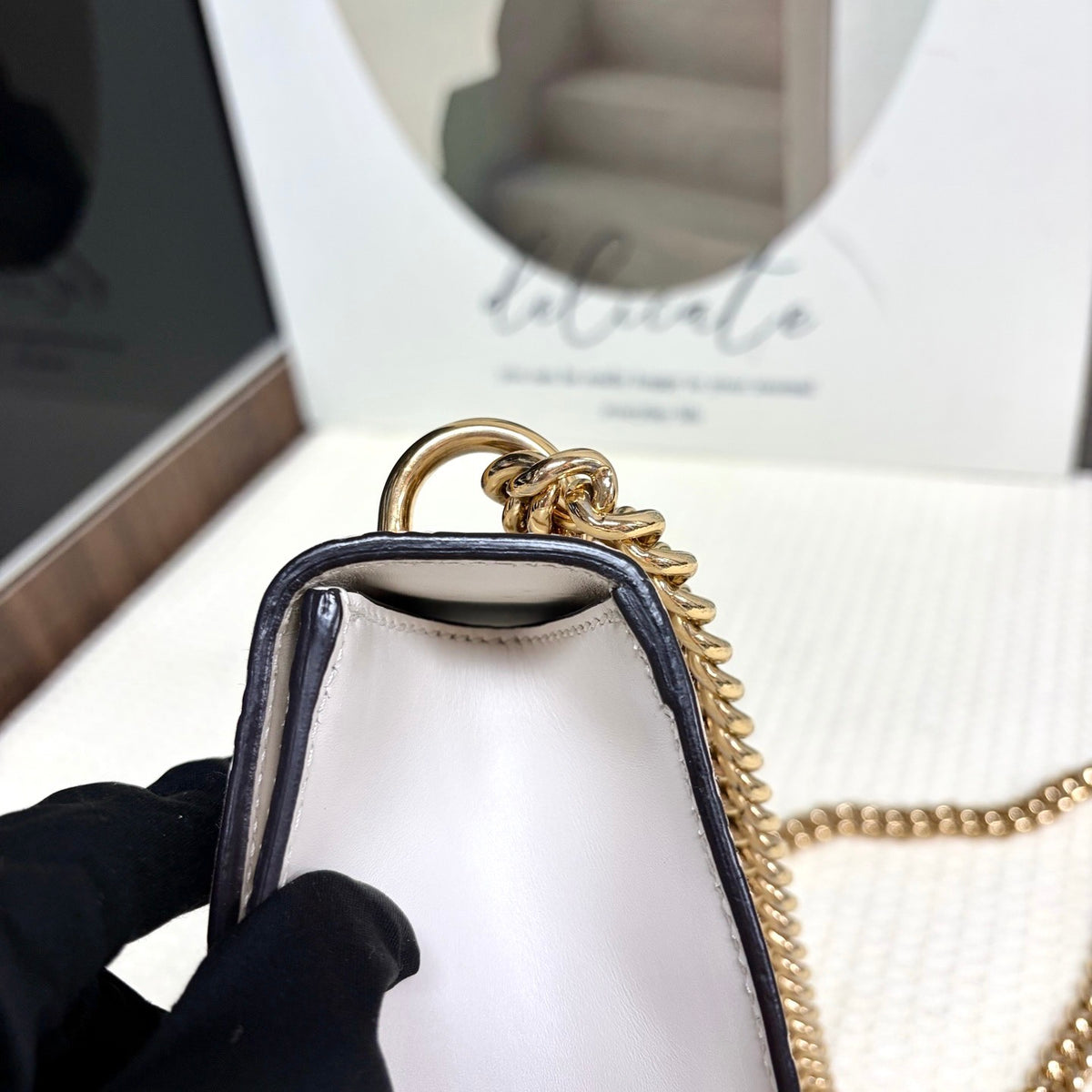 Gucci - Padlock - Leather - White - (small)