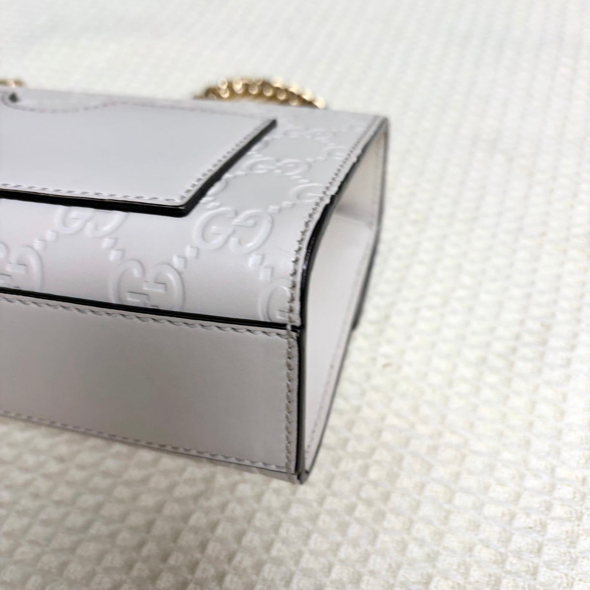 Gucci - Padlock - Leather - White - (small)