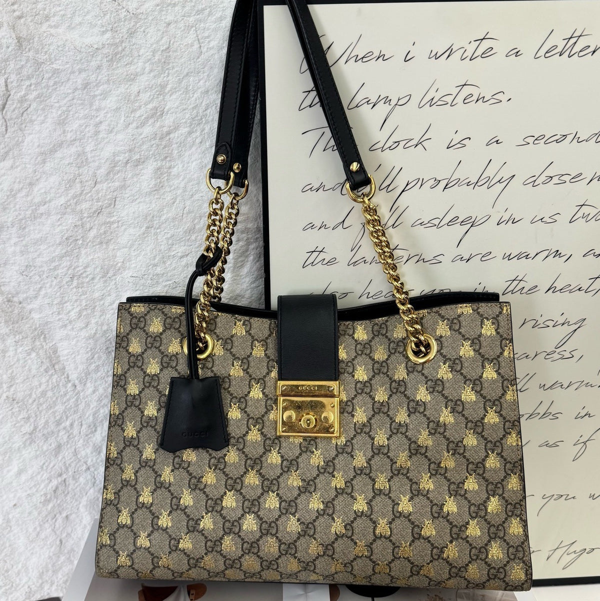 Gucci - Padlock Medium - Cloth - Beige - (medium)