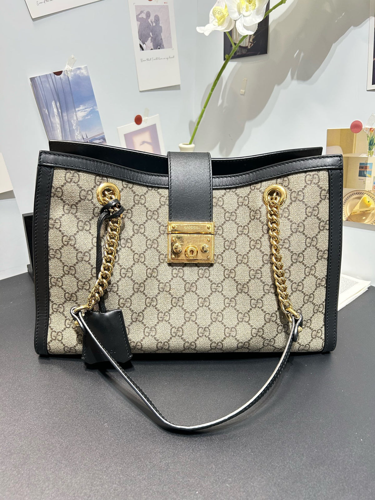 Gucci - Padlock Medium - Cloth - Beige - (medium)