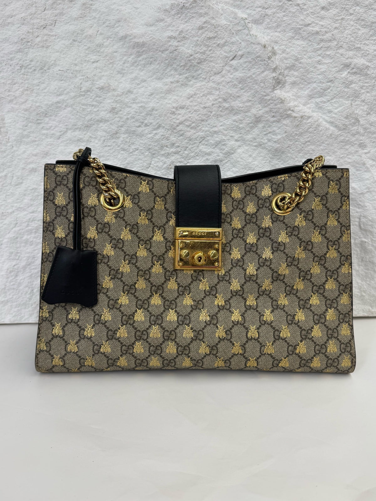 Gucci - Padlock Medium - Cloth - Beige - (medium)