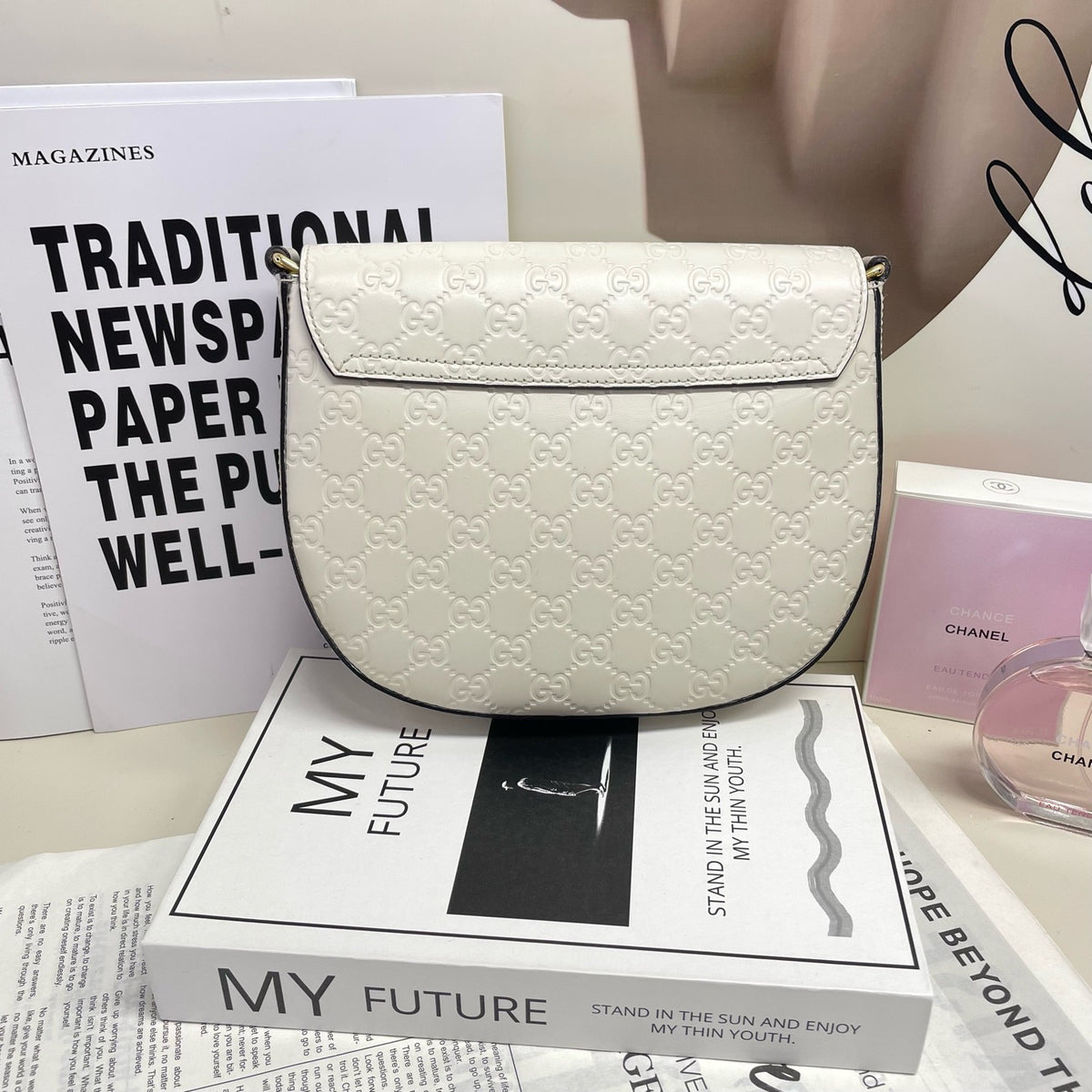Gucci - Padlock Medium - Leather - White - (medium)