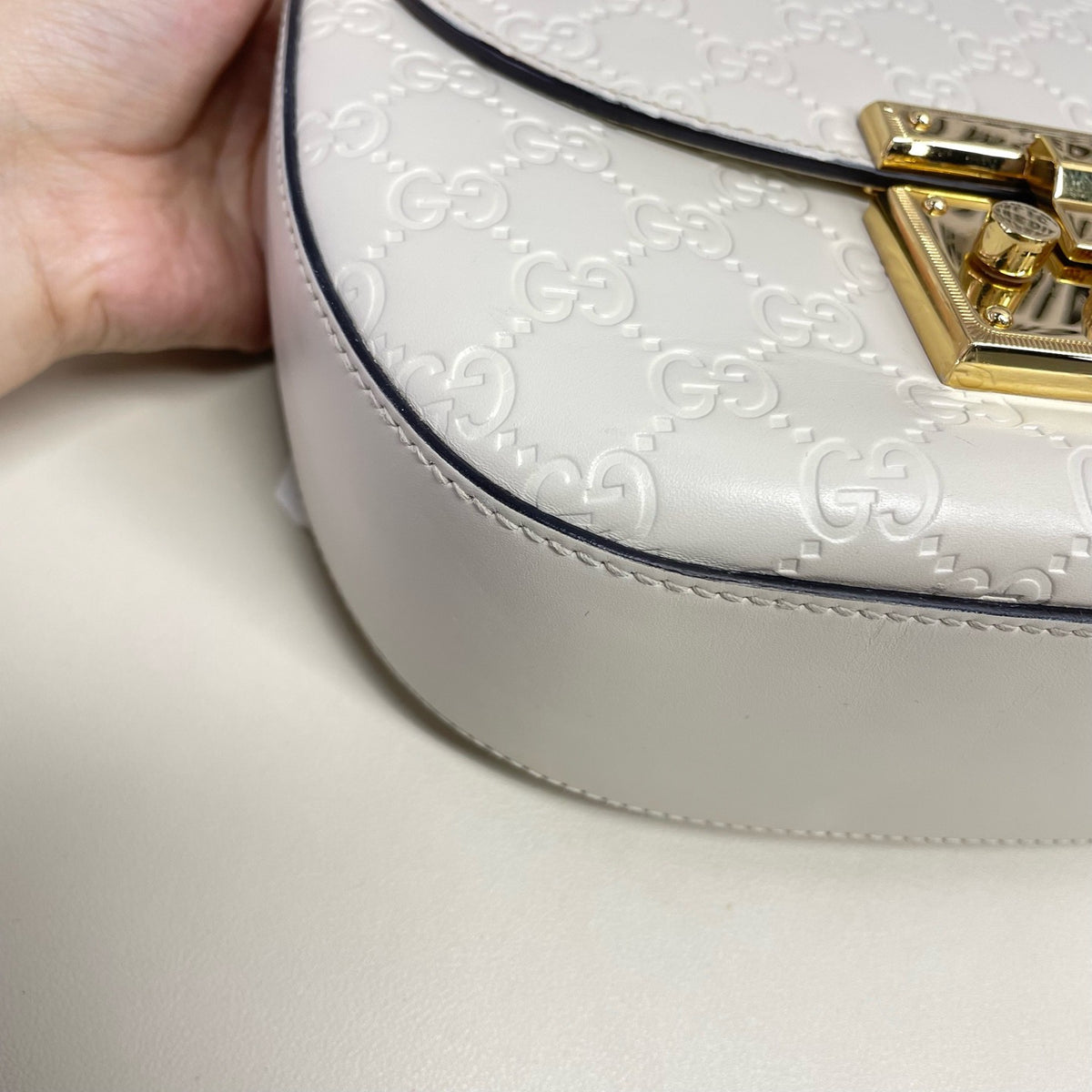 Gucci - Padlock Medium - Leather - White - (medium)