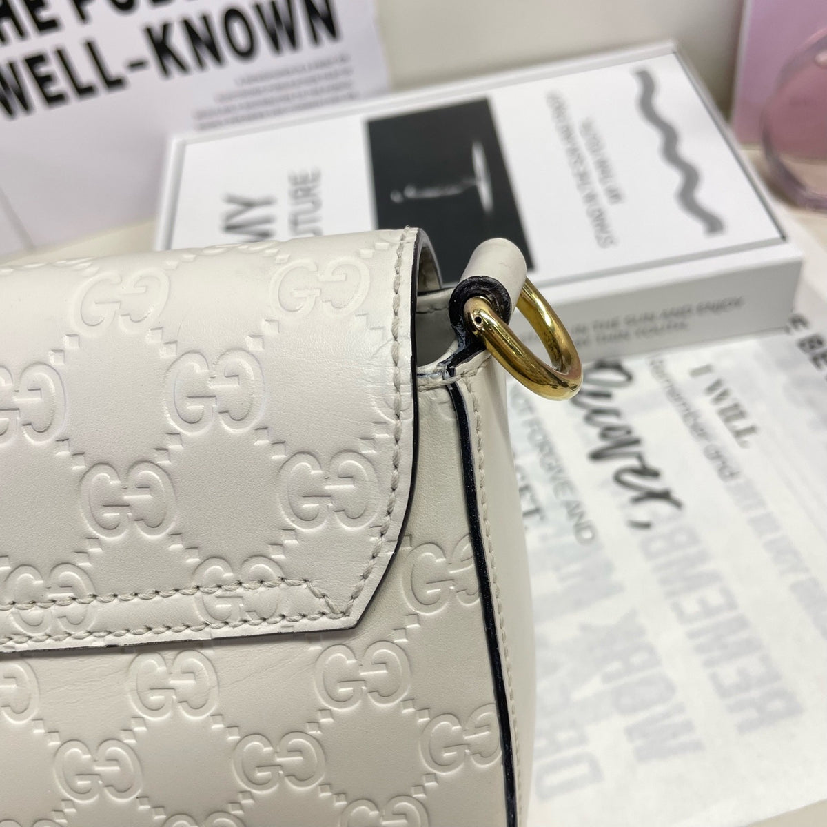 Gucci - Padlock Medium - Leather - White - (medium)