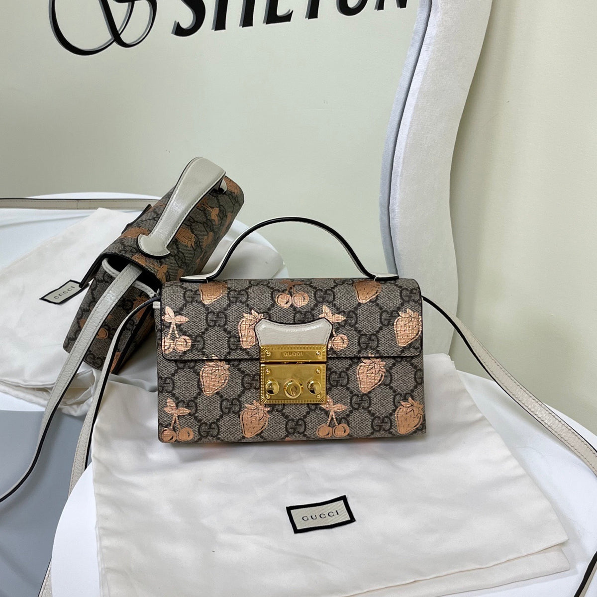 Gucci - Padlock Mini - Cloth - Brown - (mini)