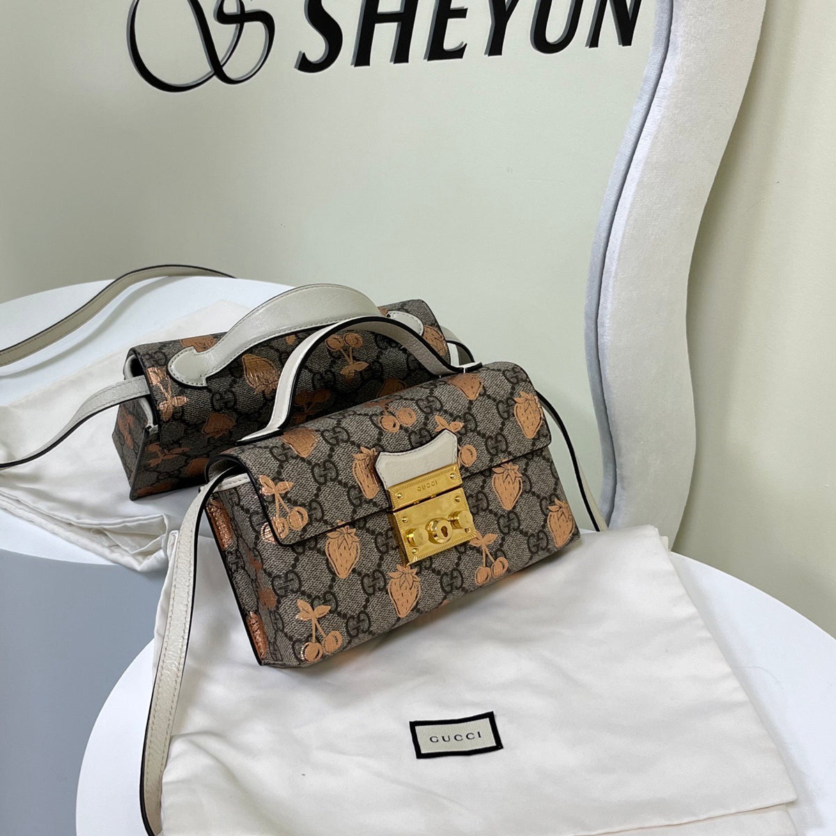 Gucci - Padlock Mini - Cloth - Brown - (mini)