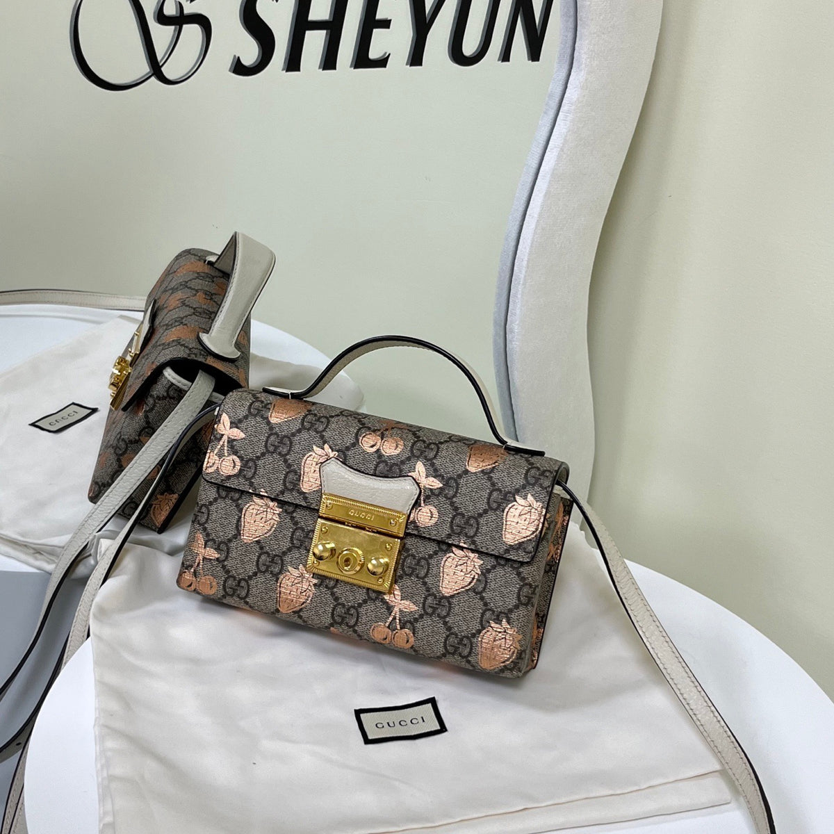 Gucci - Padlock Mini - Cloth - Brown - (mini)