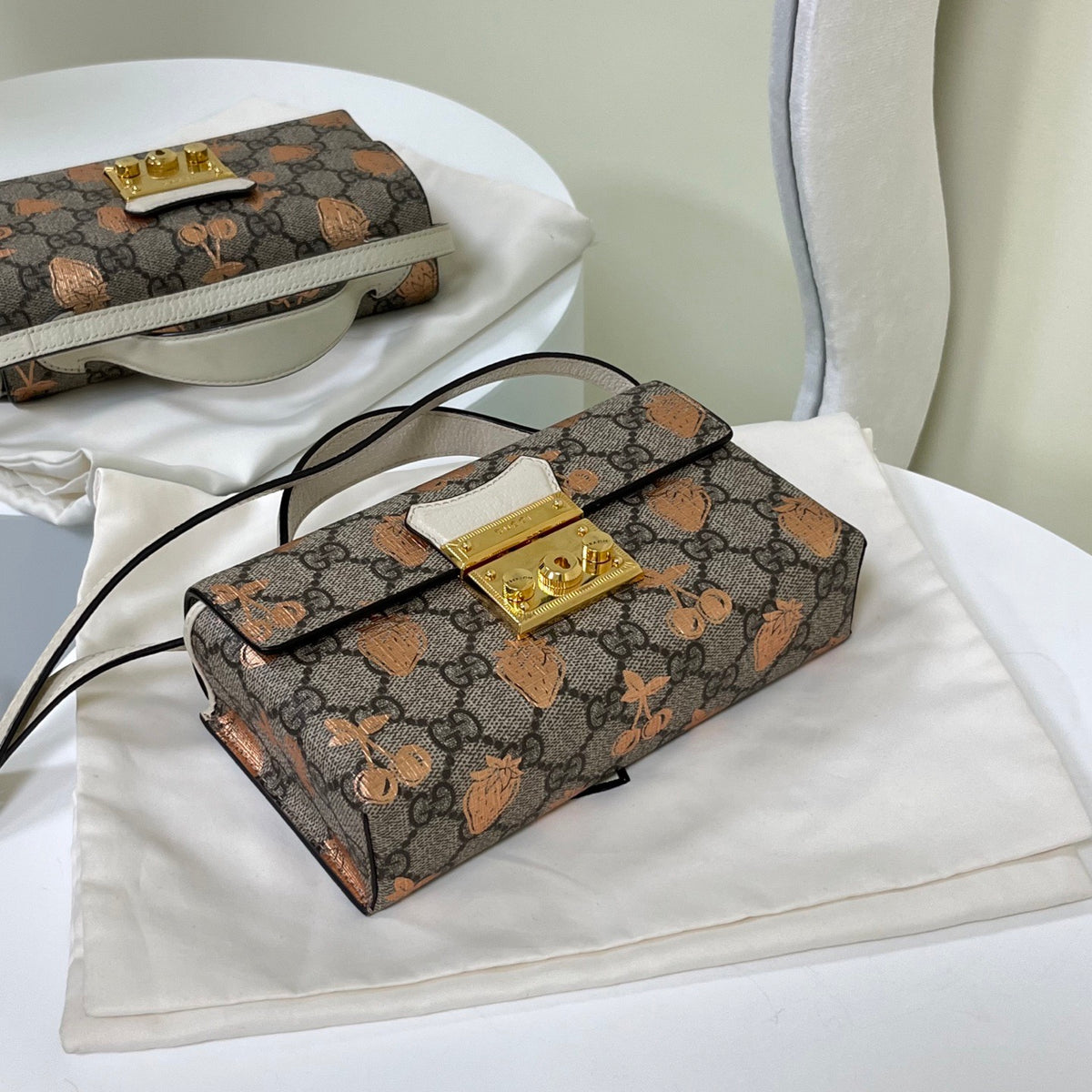 Gucci - Padlock Mini - Cloth - Brown - (mini)