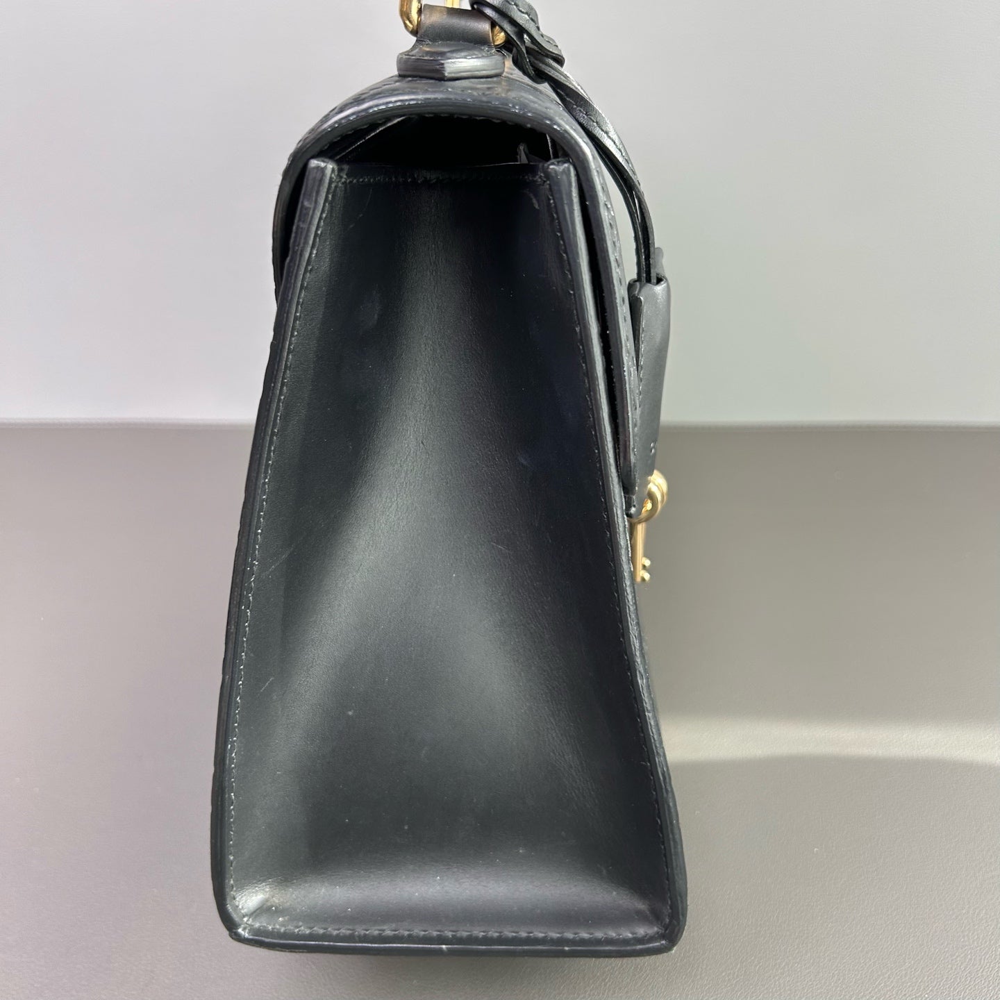 Gucci - Padlock Moonlight Box Chain Bag - Leather - Black - (medium)