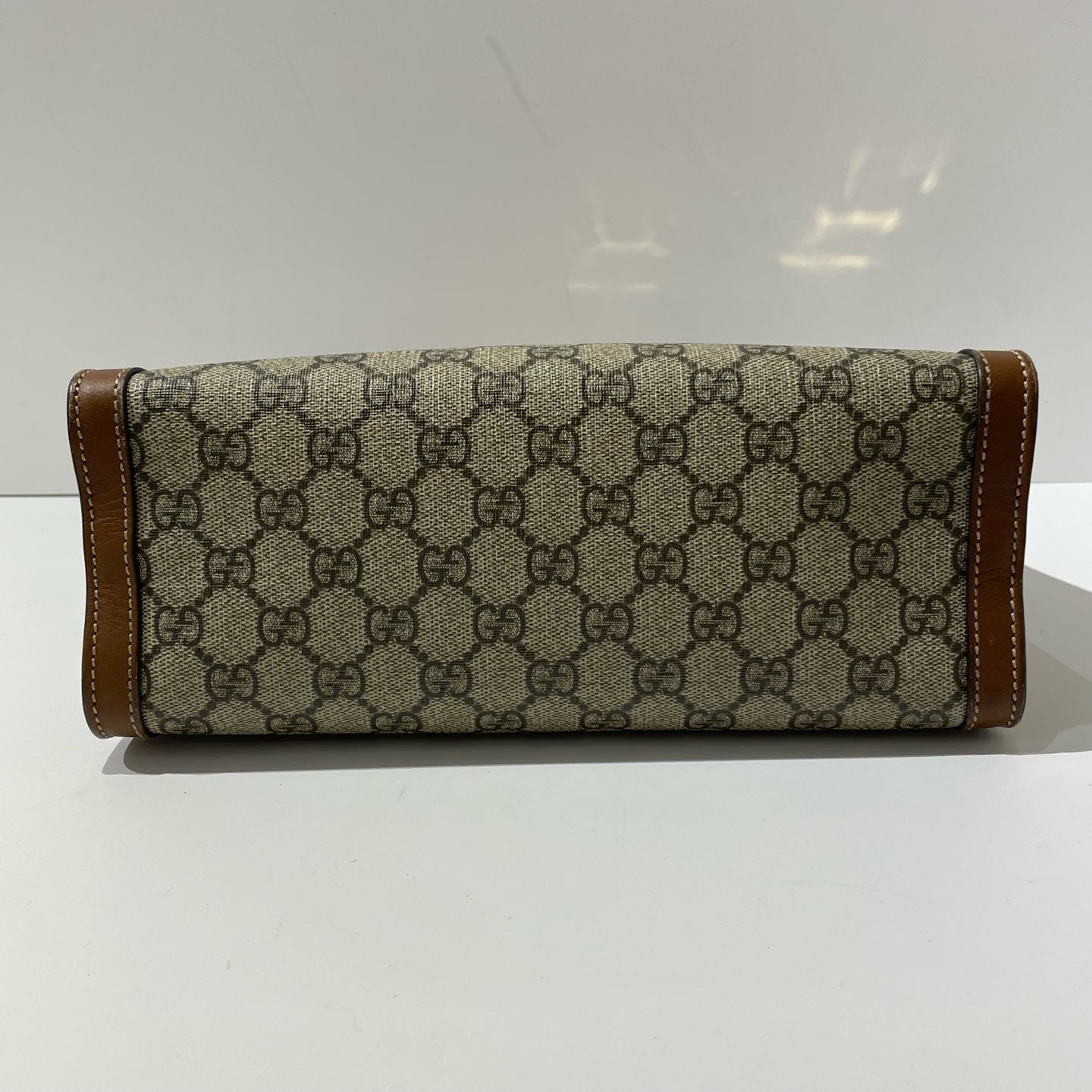 Gucci - Padlock series - GG Supreme canvas with brown leather trim - Beige and Brown - (small)