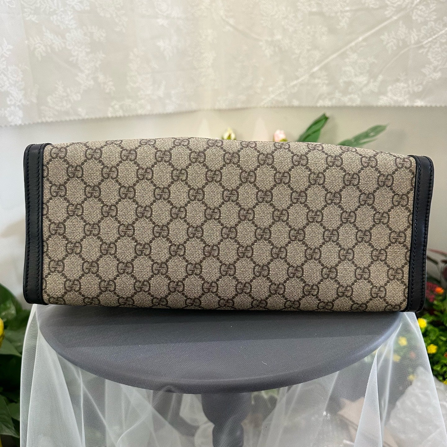 Gucci - Padlock Shoulder Bag - GG Supreme coated canvas with leather trim - Black - (medium)