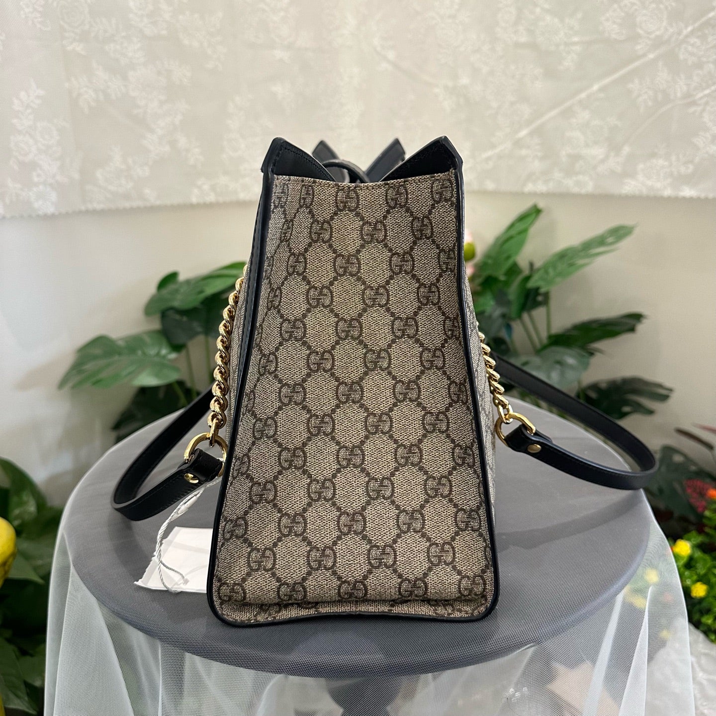 Gucci - Padlock Shoulder Bag - GG Supreme coated canvas with leather trim - Black - (medium)