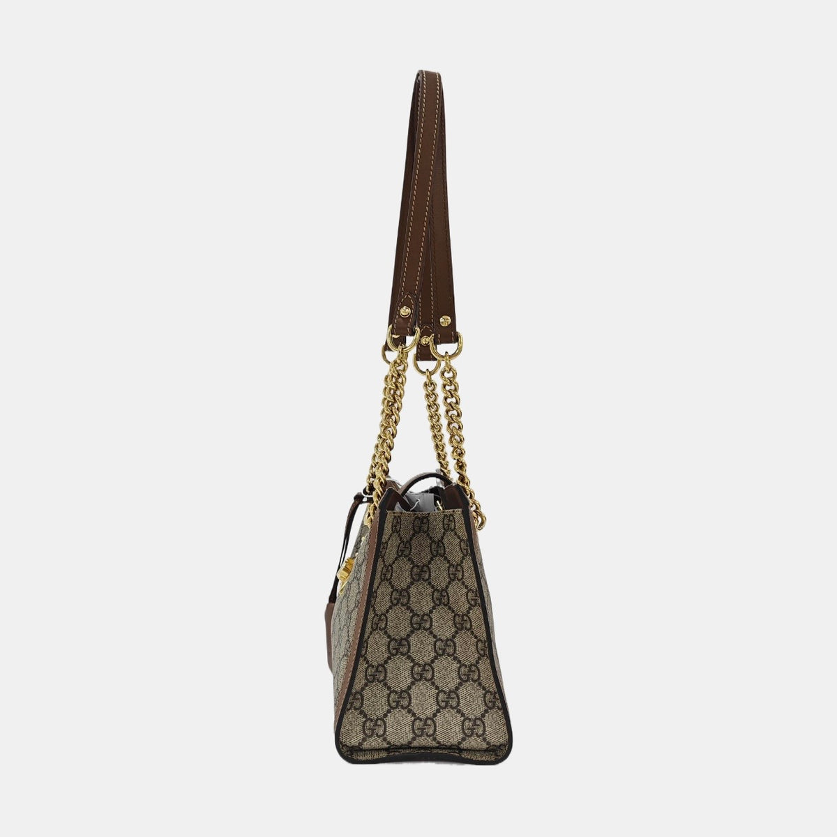 Gucci - Padlock Shoulder Bag - Synthetic - Beige - (small)