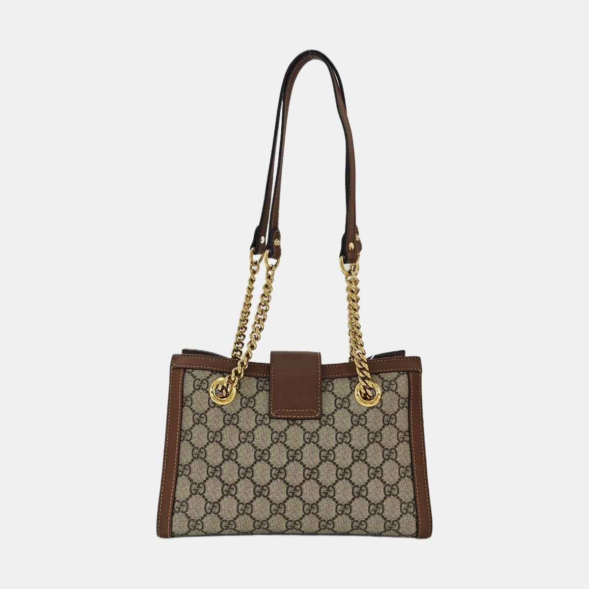 Gucci - Padlock Shoulder Bag - Synthetic - Beige - (small)