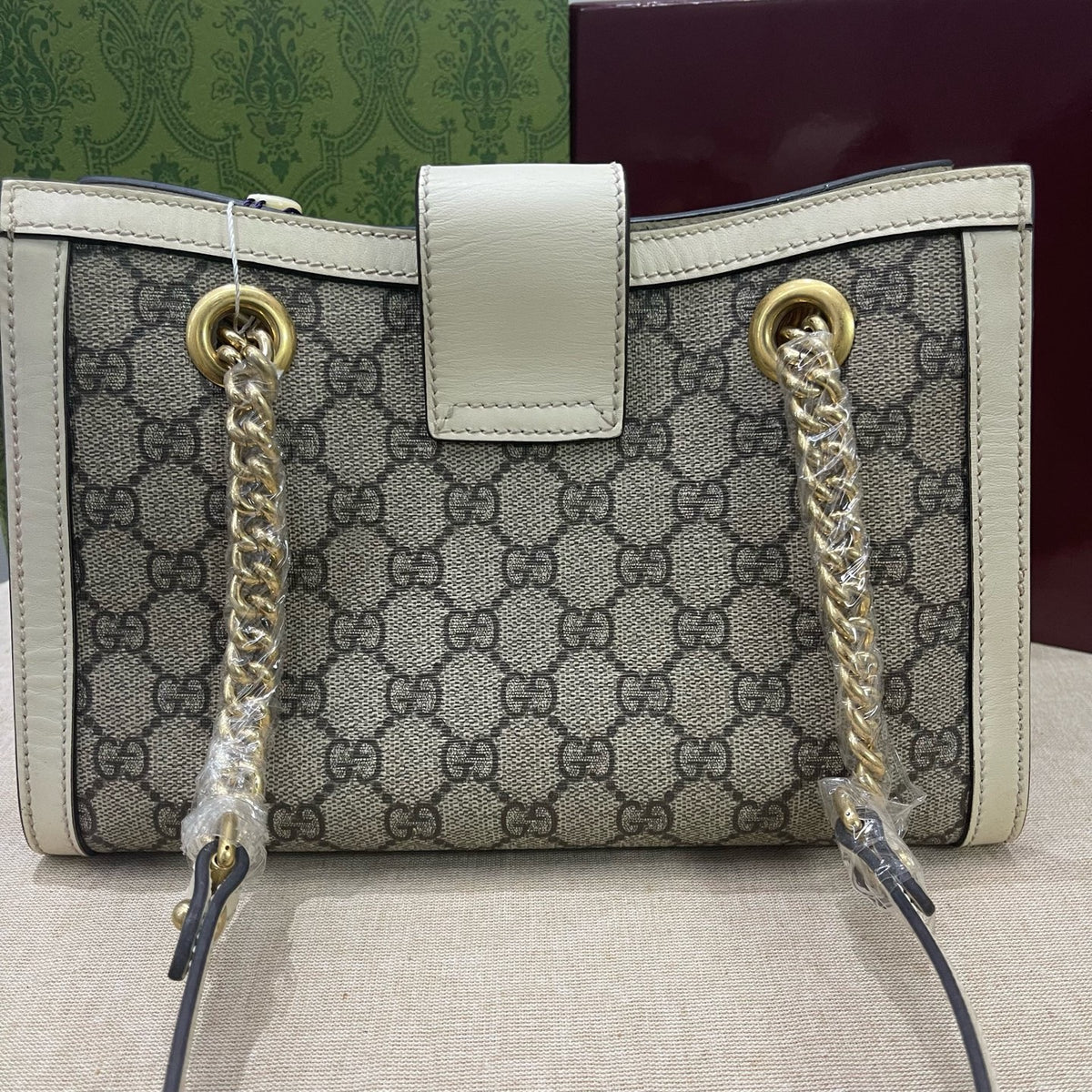 Gucci - Padlock Small - Cloth - Beige - (small)
