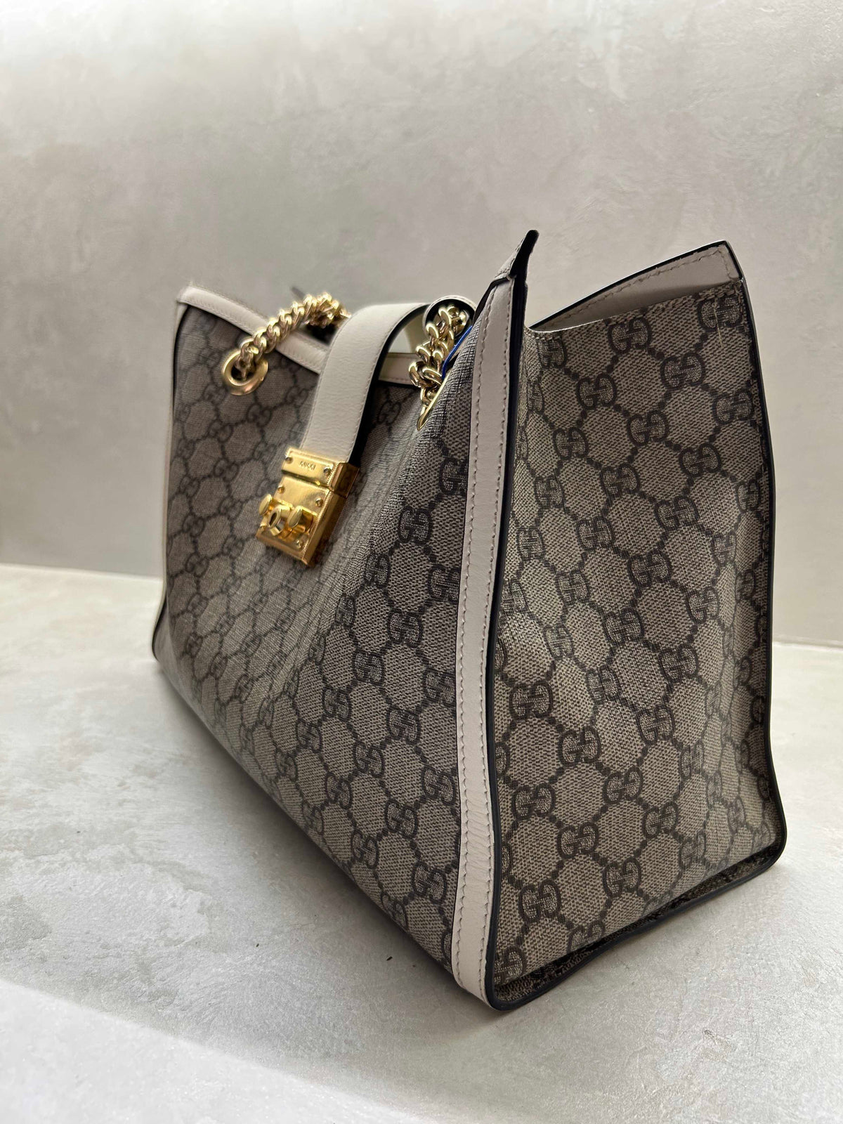 Gucci - Padlock Small - Cloth - Beige - (small)