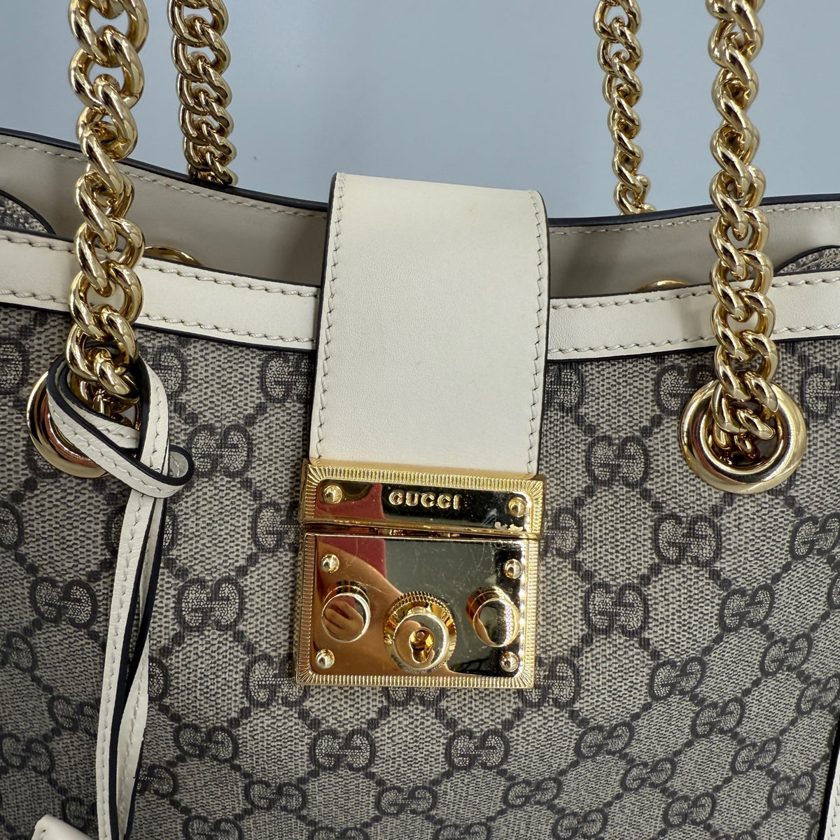 Gucci - Padlock Small - Cloth - Beige - (small)