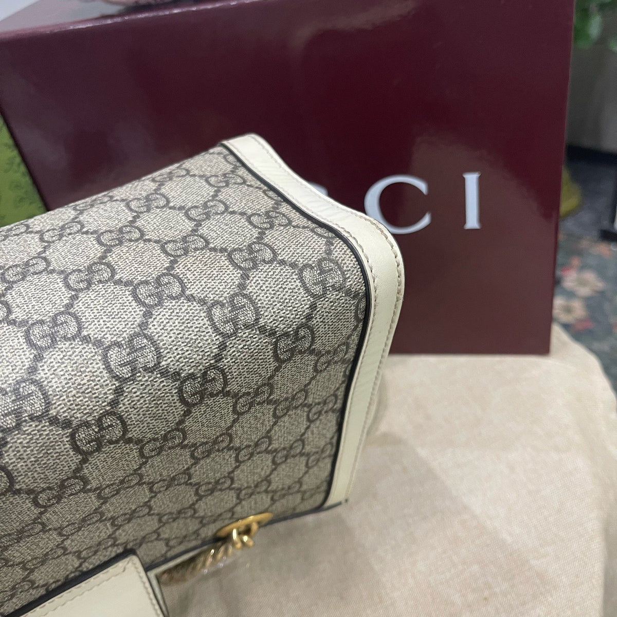 Gucci - Padlock Small - Cloth - Beige - (small)