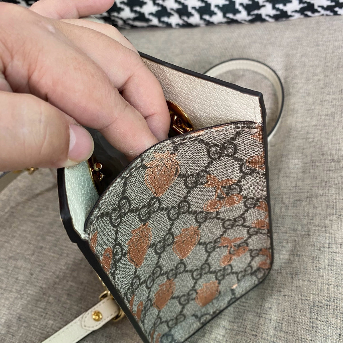Gucci - Padlock Small - Cloth - Multicolour - (small)