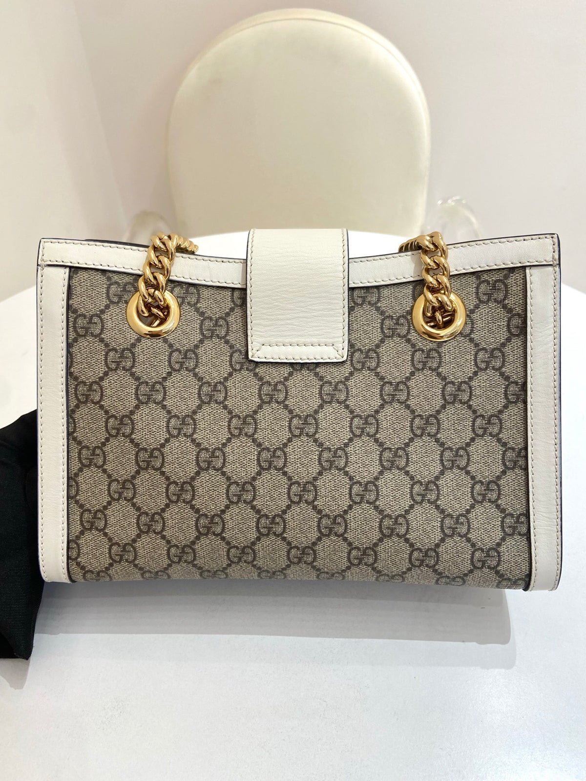 Gucci - Padlock Small GG Shoulder Bag - Cloth - Beige - (small)