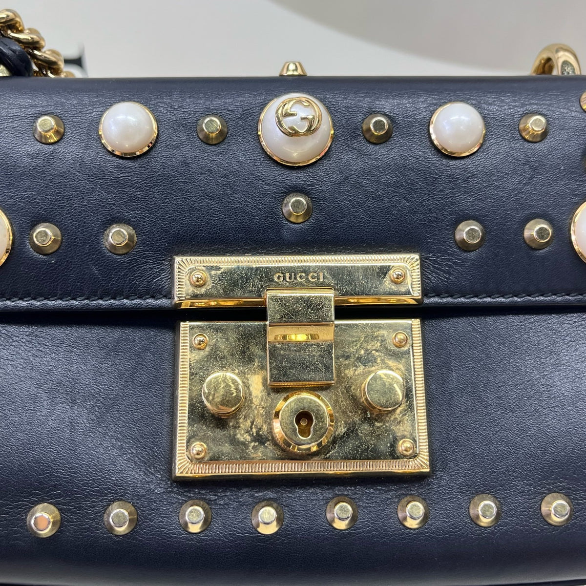 Gucci - Padlock Small - Leather - Black - (small)