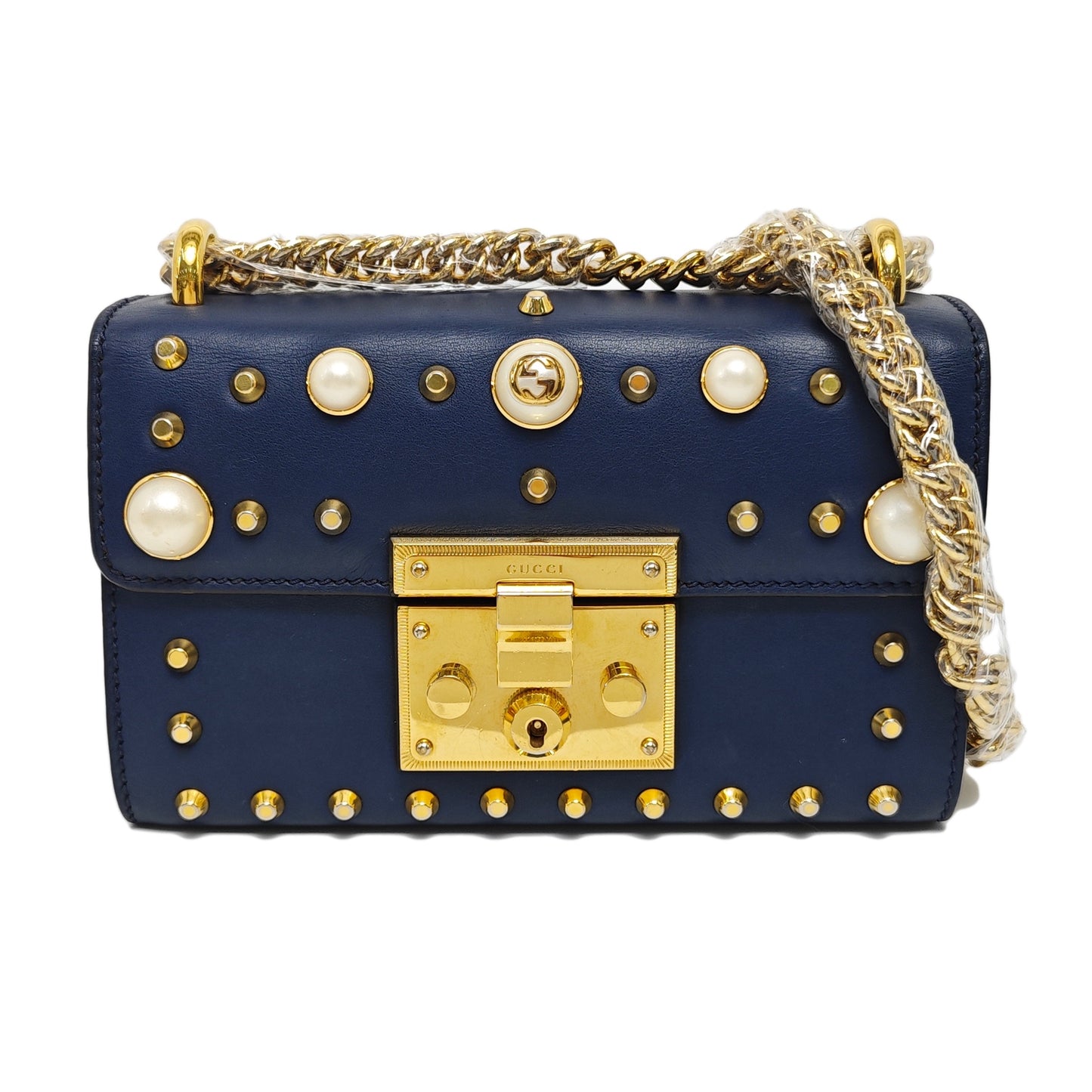Gucci - Padlock Small - Leather - Blue - (small)