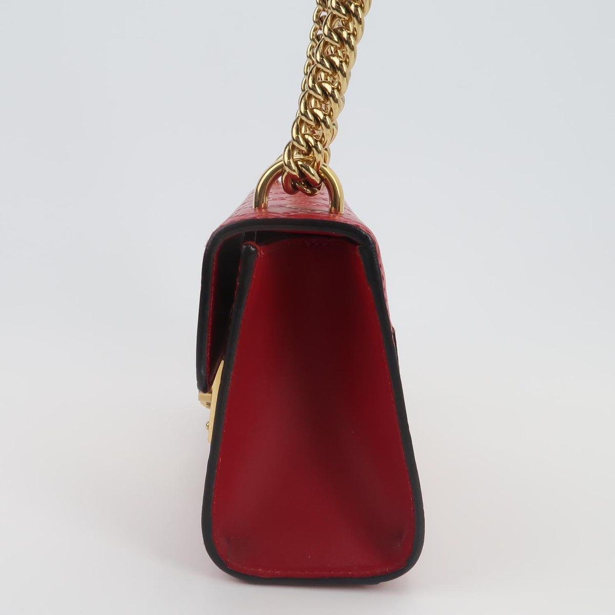 Gucci - Padlock Small - Leather - Red - (small)
