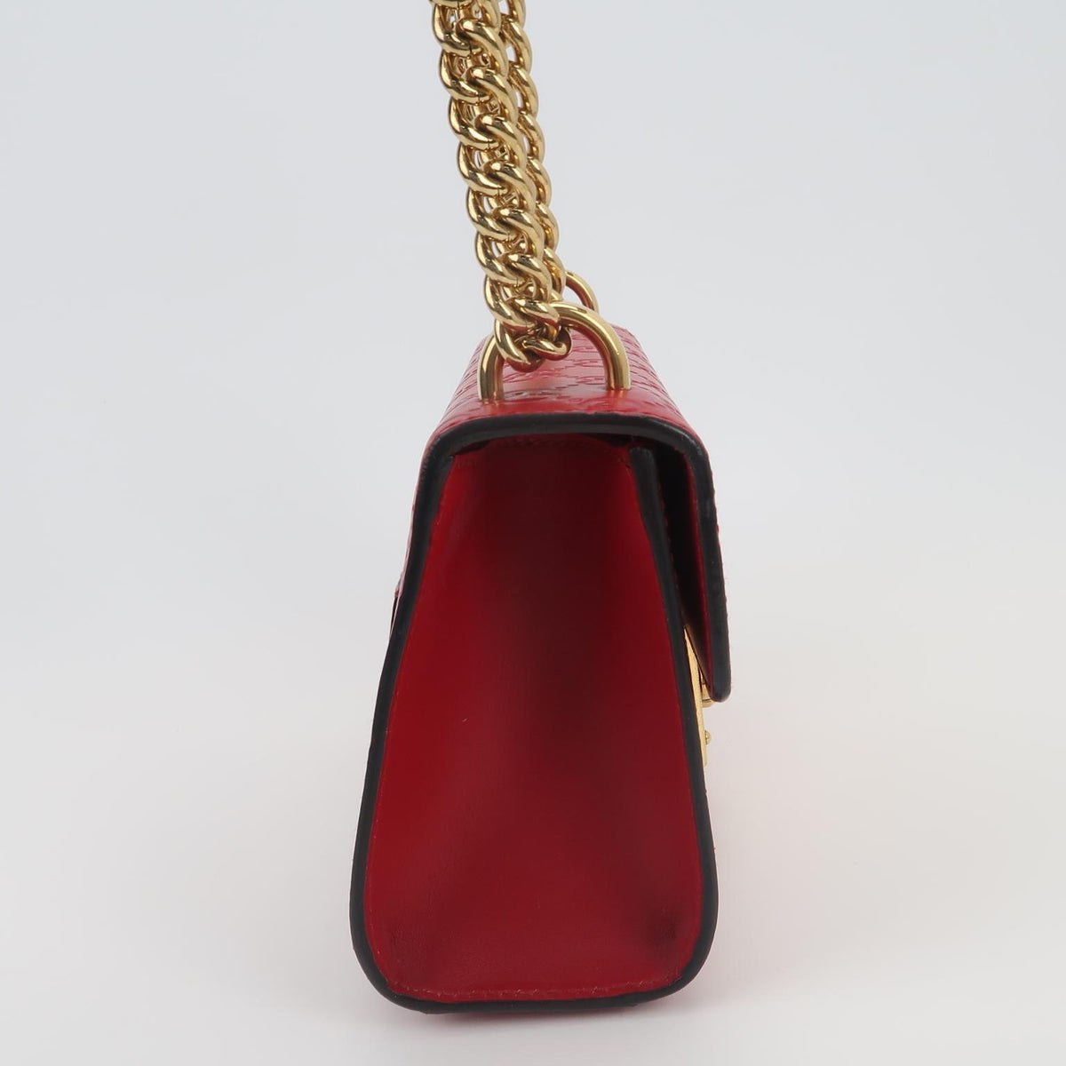Gucci - Padlock Small - Leather - Red - (small)