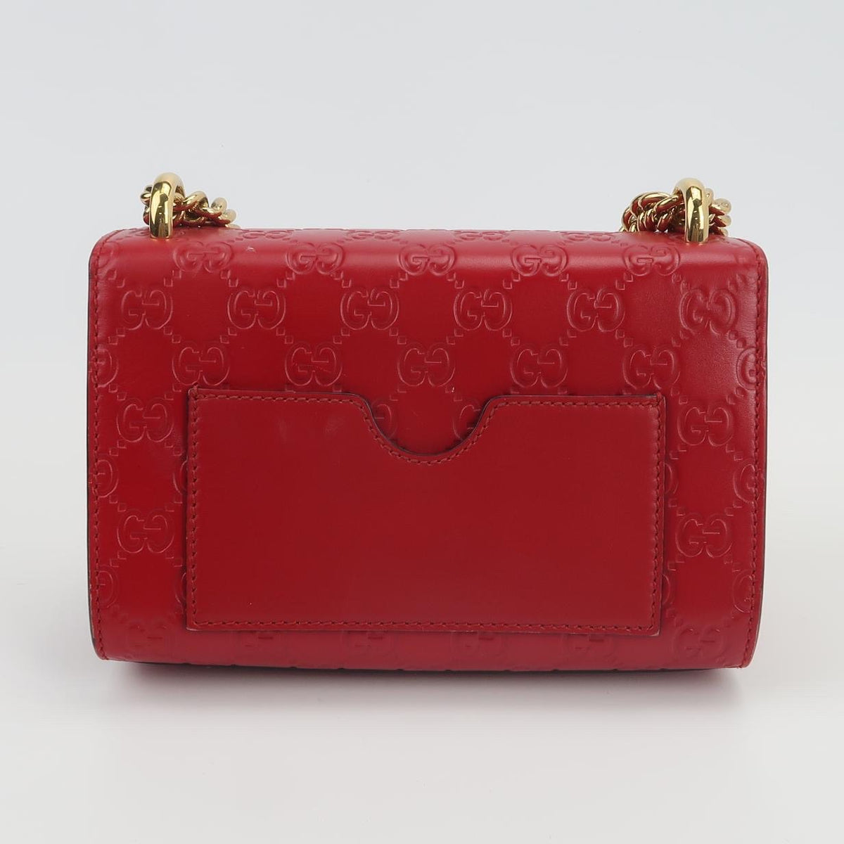 Gucci - Padlock Small - Leather - Red - (small)