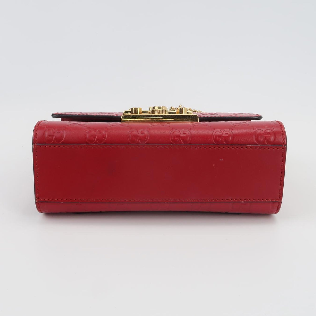 Gucci - Padlock Small - Leather - Red - (small)
