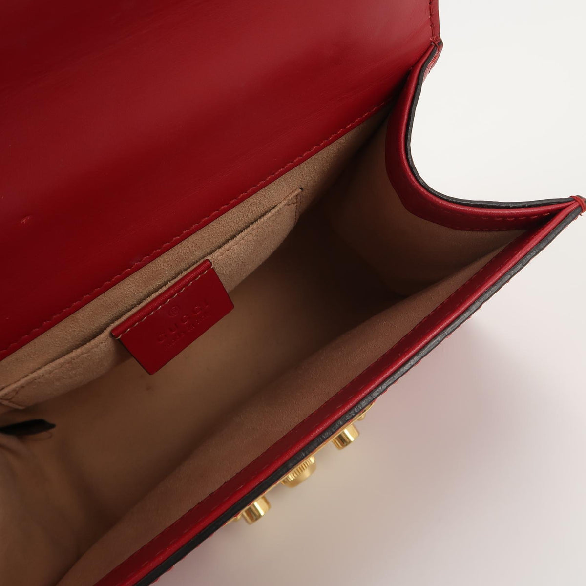 Gucci - Padlock Small - Leather - Red - (small)