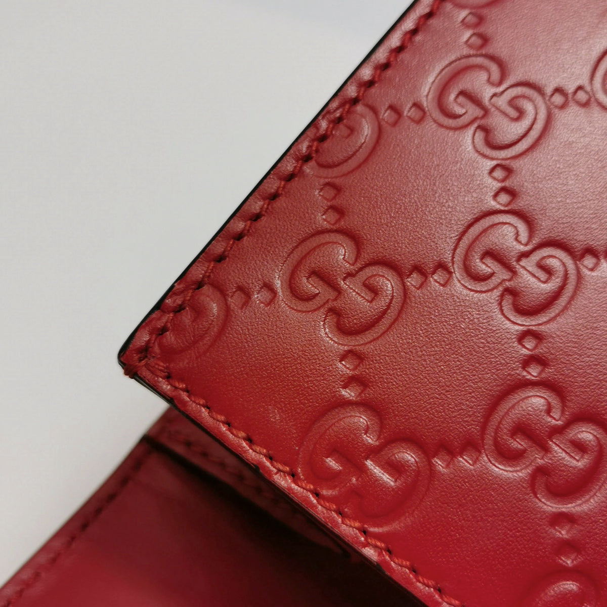 Gucci - Padlock Small - Leather - Red - (small)