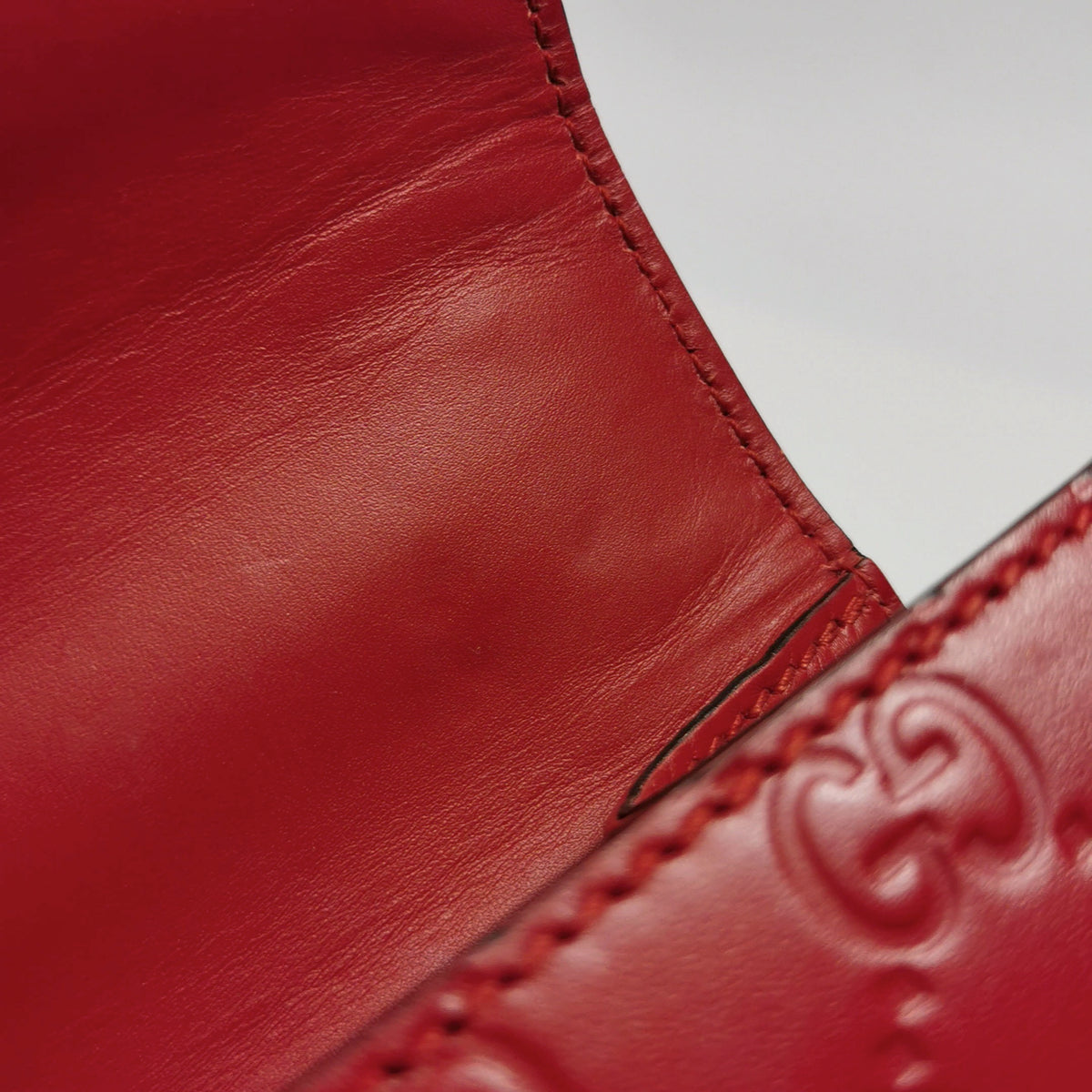 Gucci - Padlock Small - Leather - Red - (small)