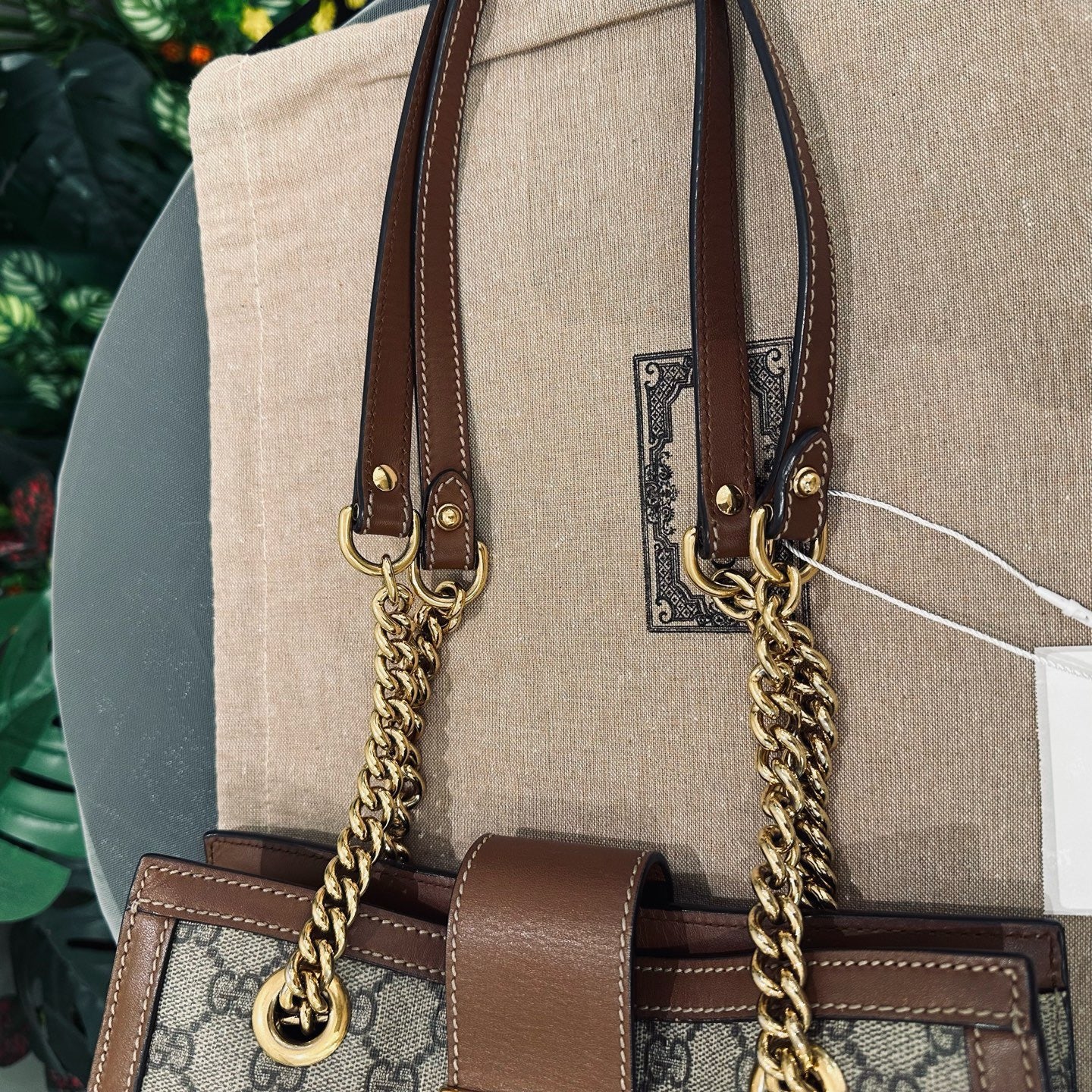 Gucci - Padlock Small Shoulder Bag - GG Supreme canvas with leather trim - Caramel - (small)
