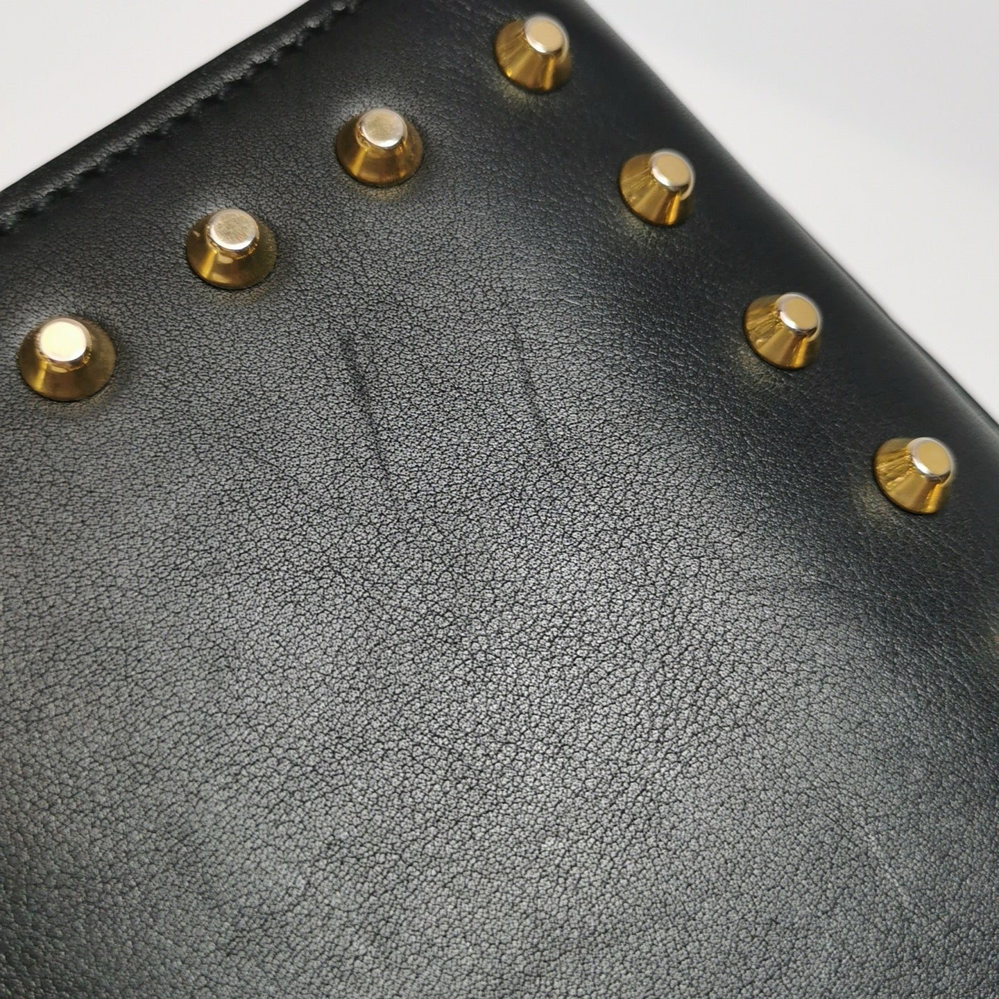 Gucci - Padlock Studded Shoulder Bag - Leather - Black - (small)