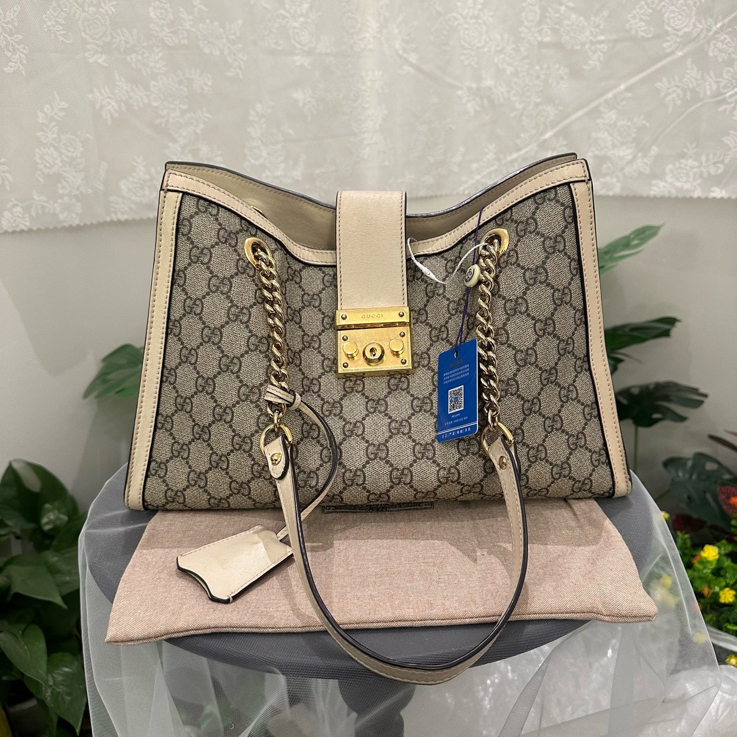 Gucci - Padlock - Synthetic - Beige - (large)