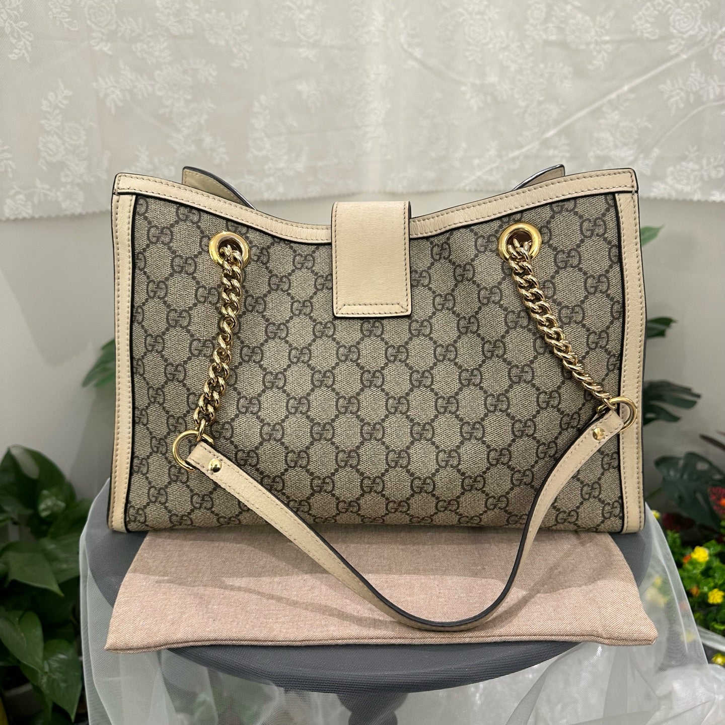 Gucci - Padlock - Synthetic - Beige - (large)