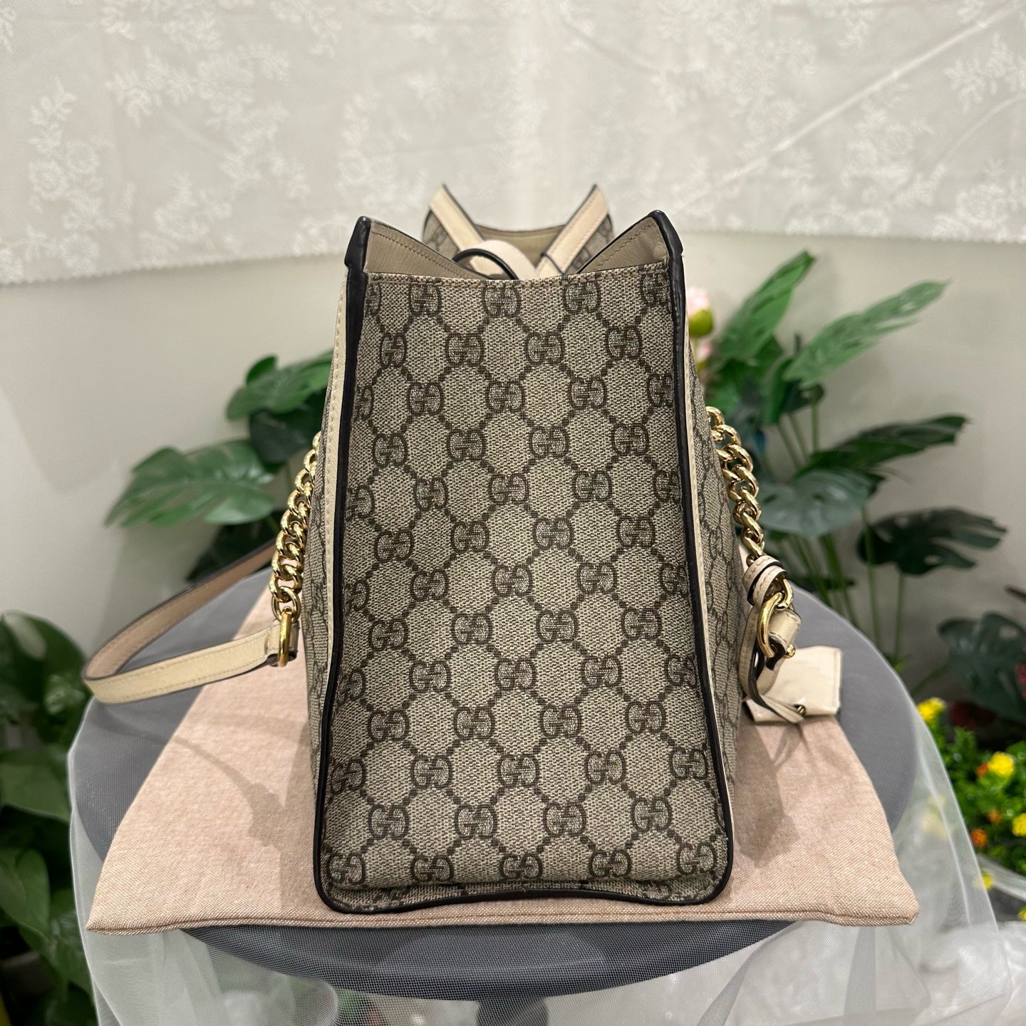 Gucci - Padlock - Synthetic - Beige - (large)