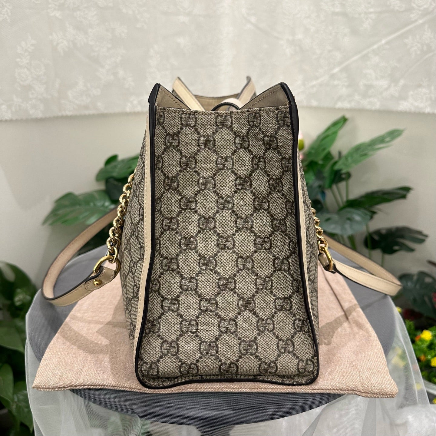Gucci - Padlock - Synthetic - Beige - (large)