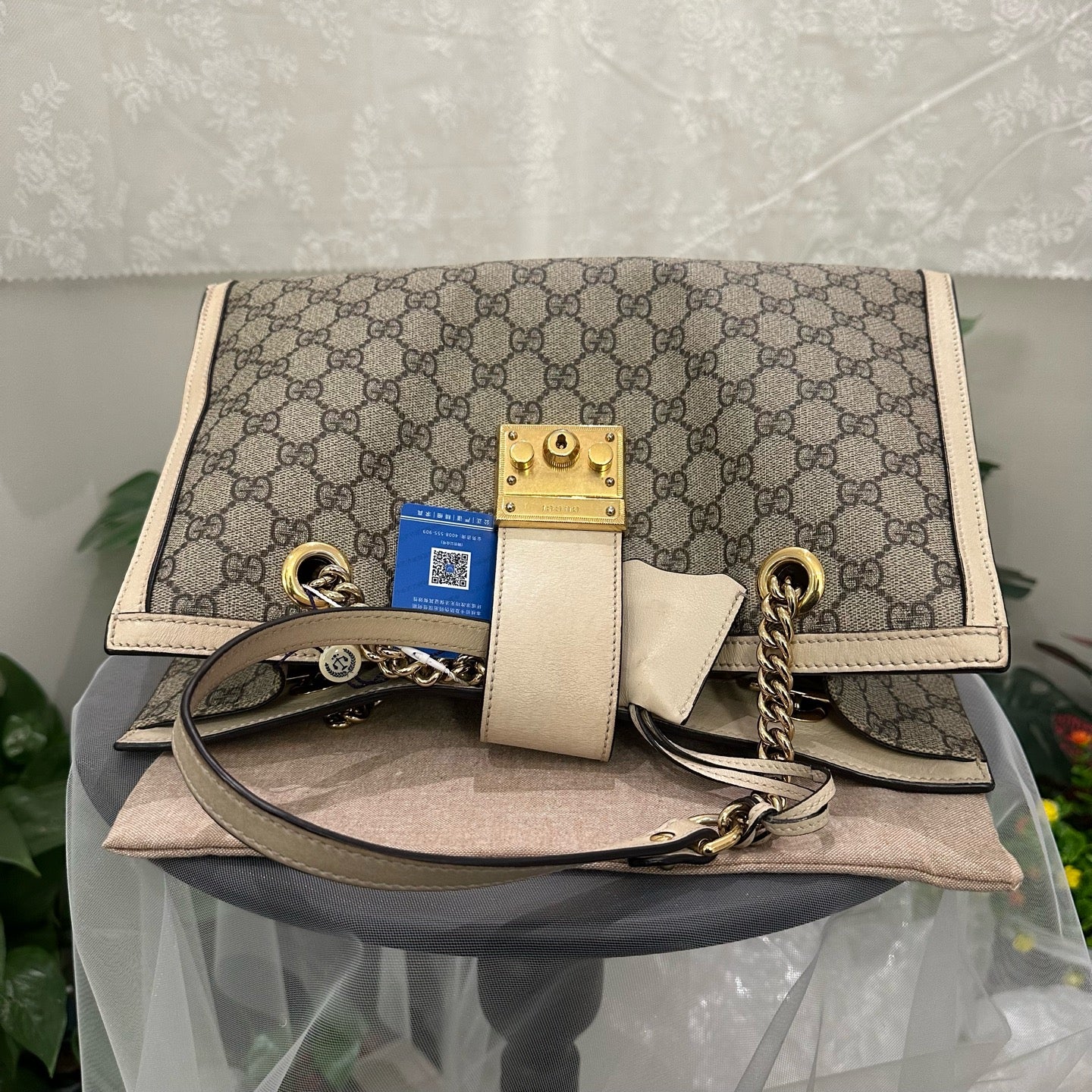 Gucci - Padlock - Synthetic - Beige - (large)