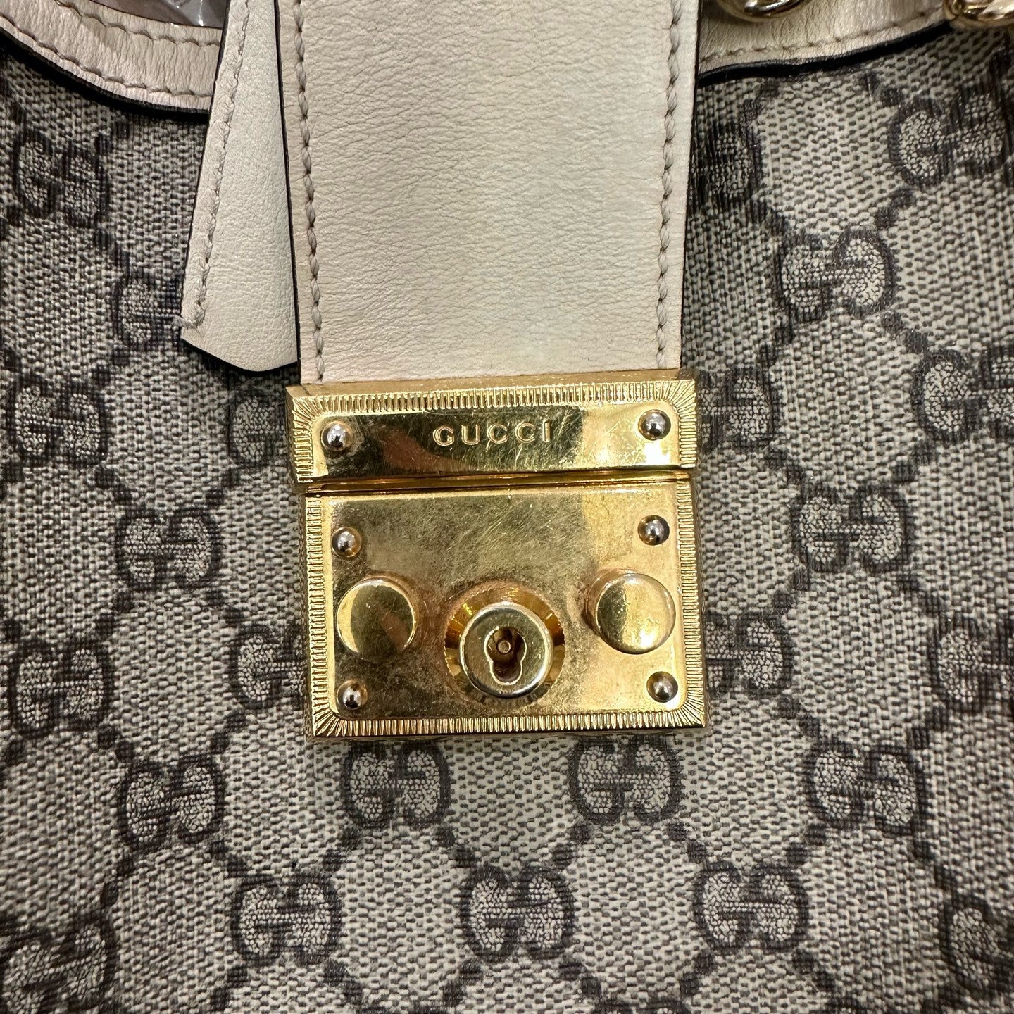 Gucci - Padlock - Synthetic - Beige - (large)