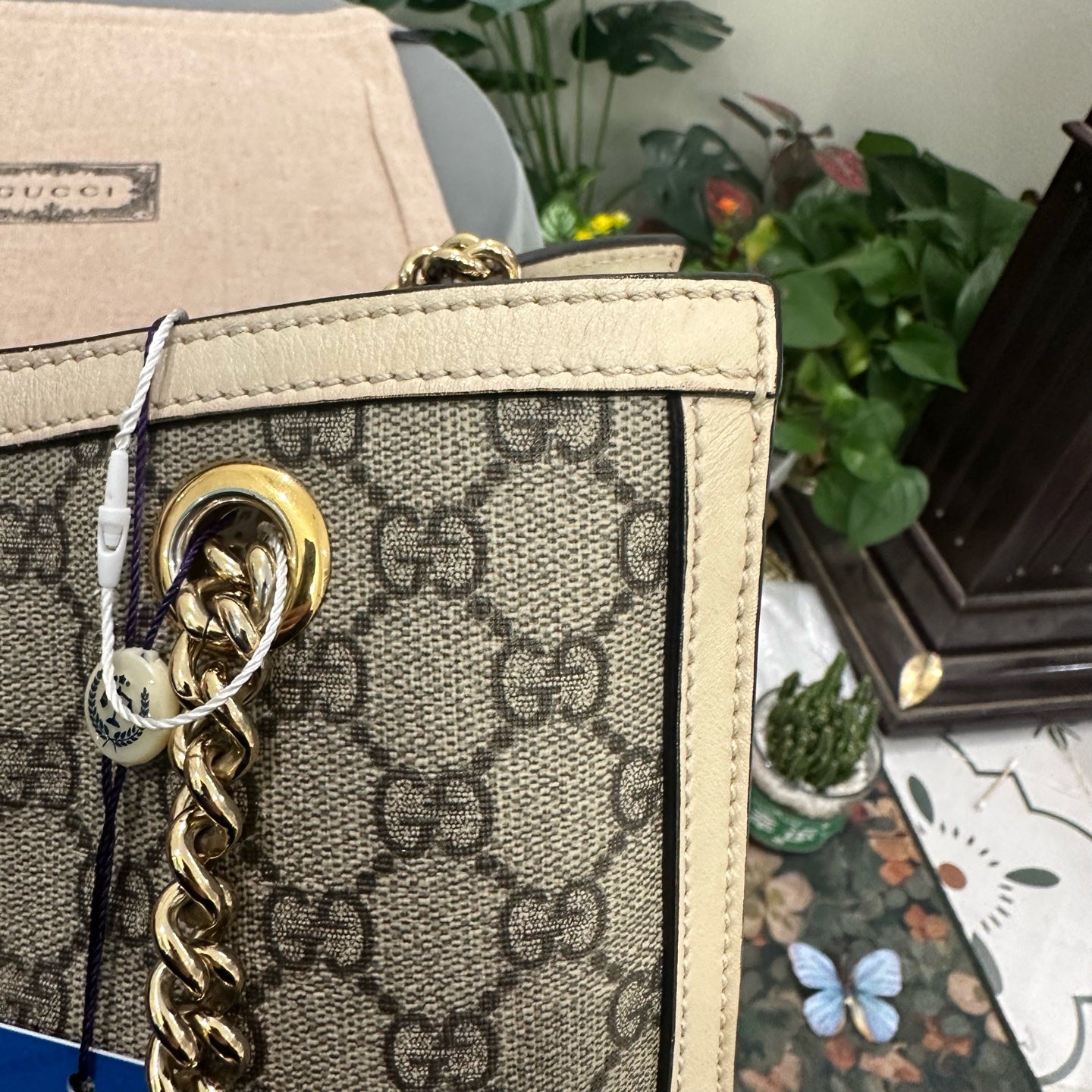 Gucci - Padlock - Synthetic - Beige - (large)